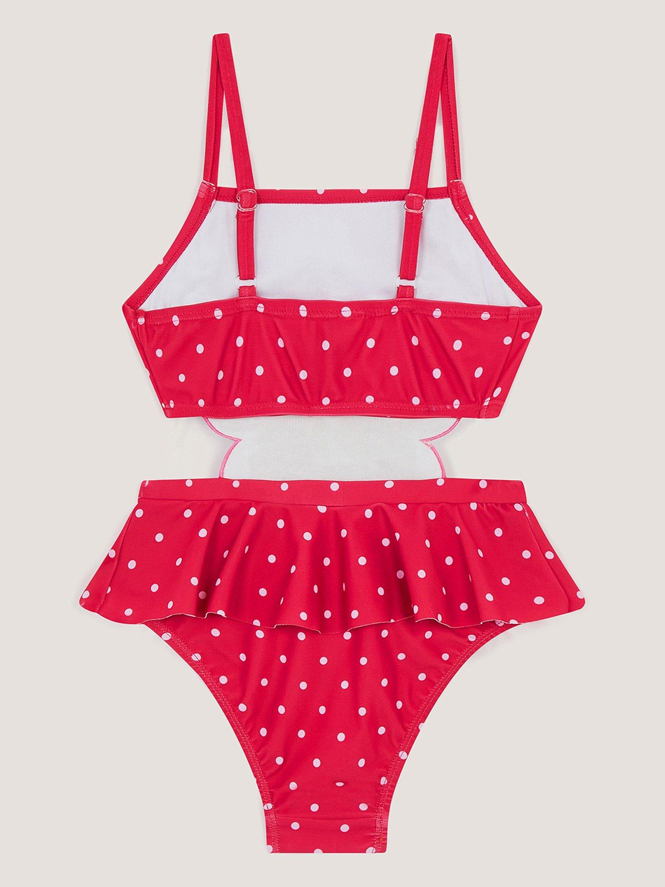 Image 2 of 3 of Monsoon Girls Butterfly Swimsuit - Pink