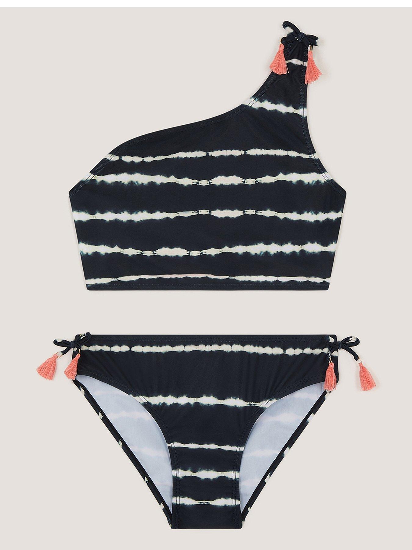 Monsoon Girls Storm Tye Dye Bikini - Black