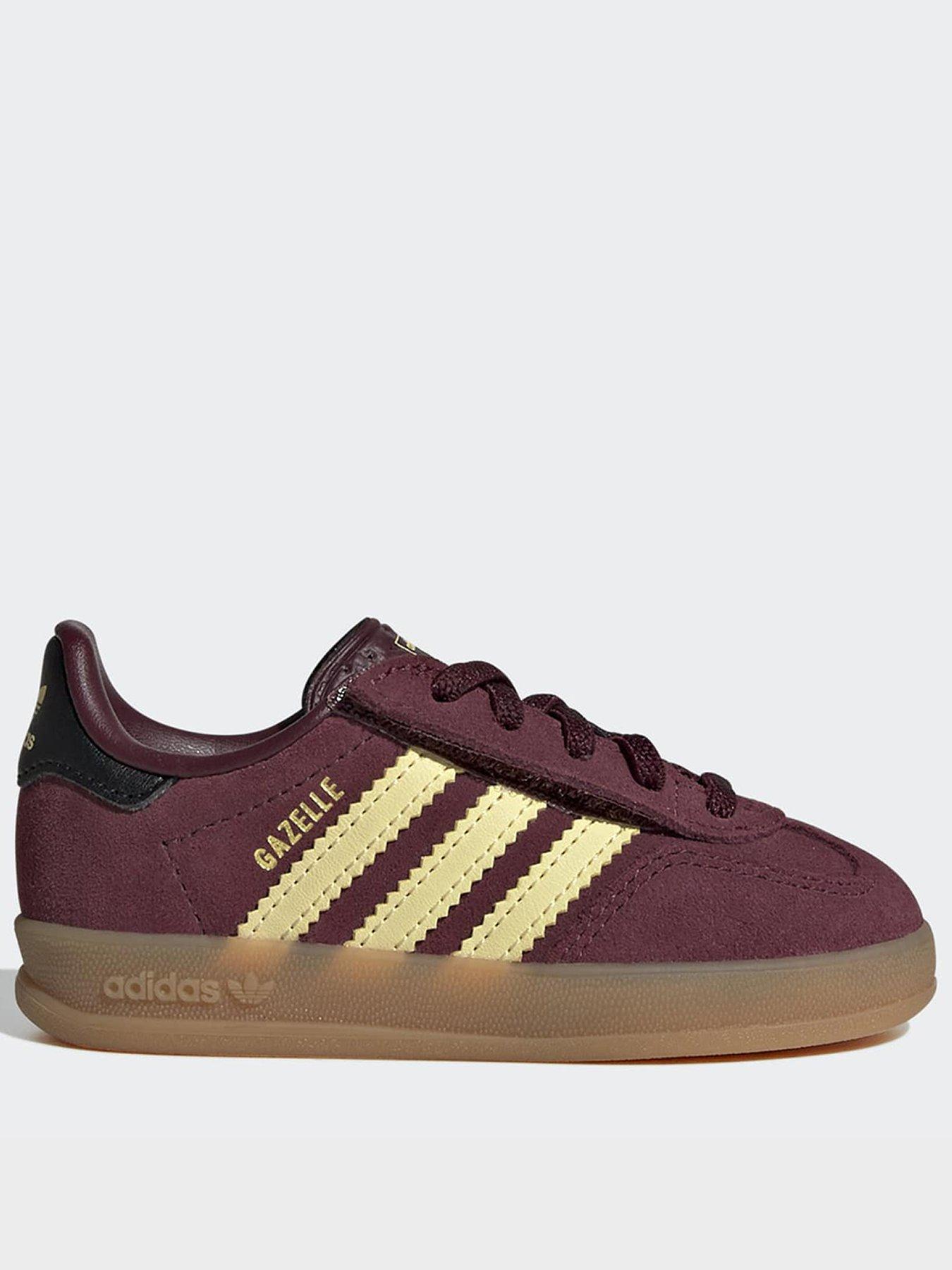 Image 1 of 7 of adidas Originals Infant Gazelle Trainers - Burgundy