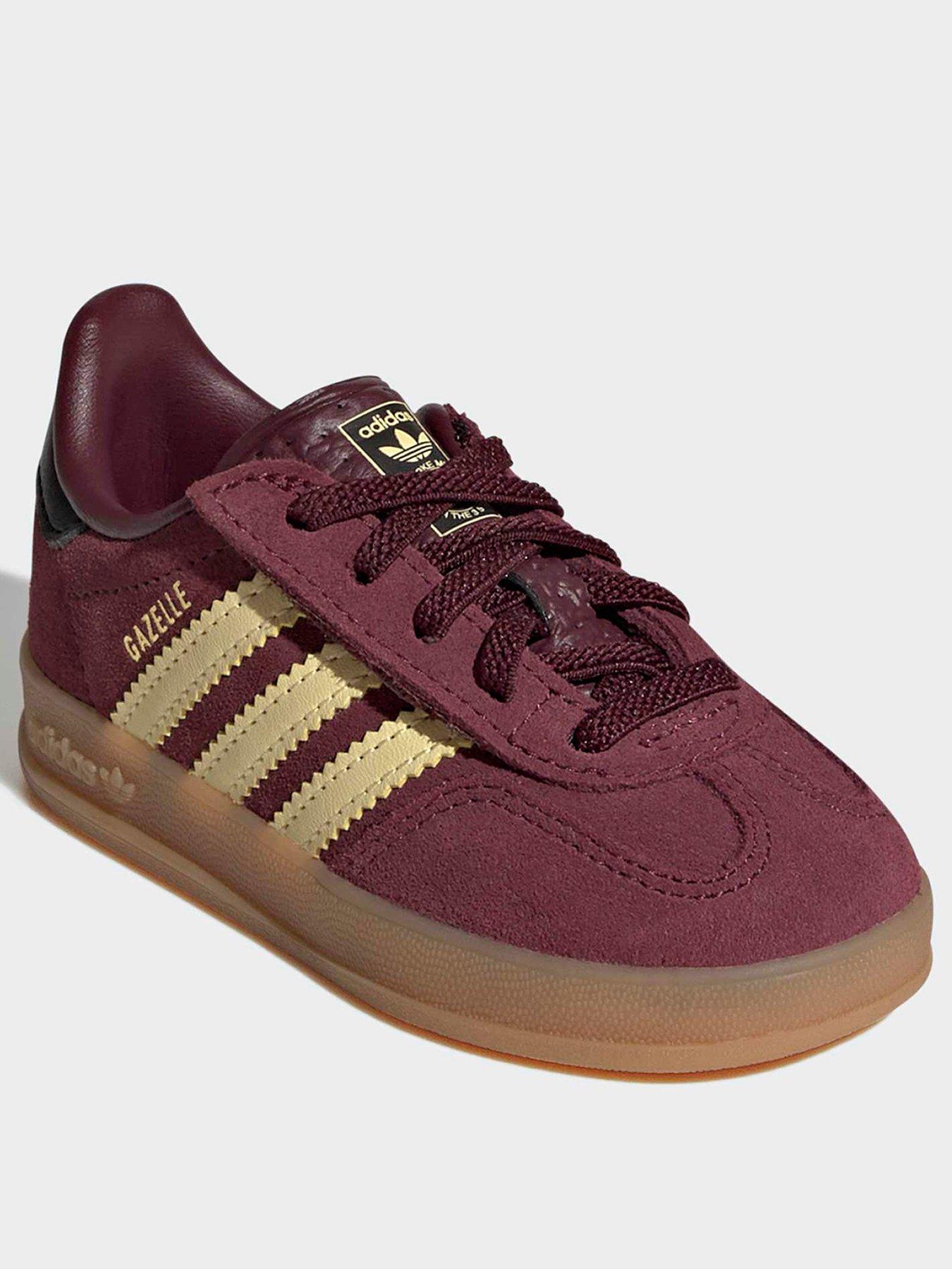 Image 2 of 7 of adidas Originals Infant Gazelle Trainers - Burgundy