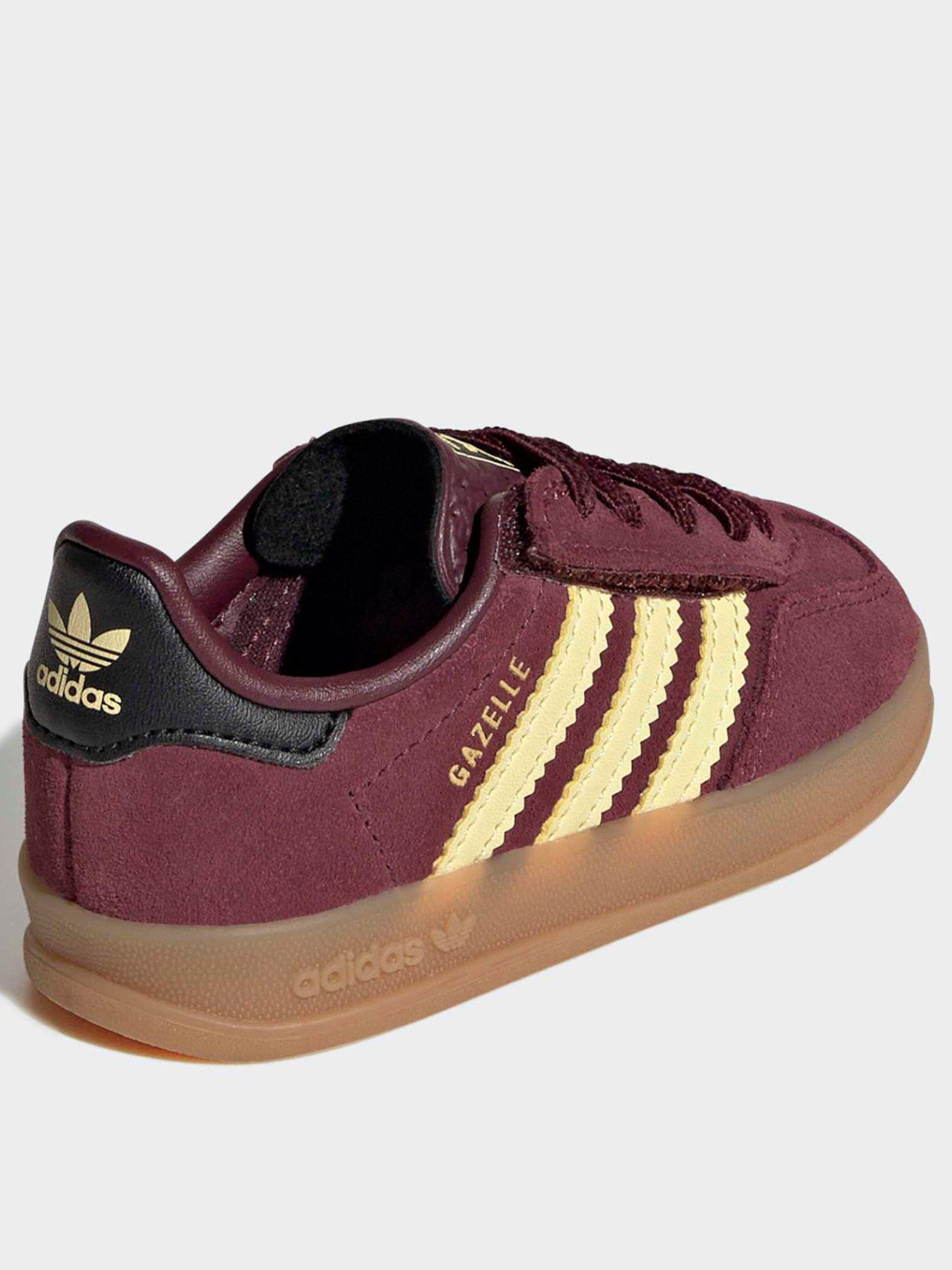 Image 3 of 7 of adidas Originals Infant Gazelle Trainers - Burgundy