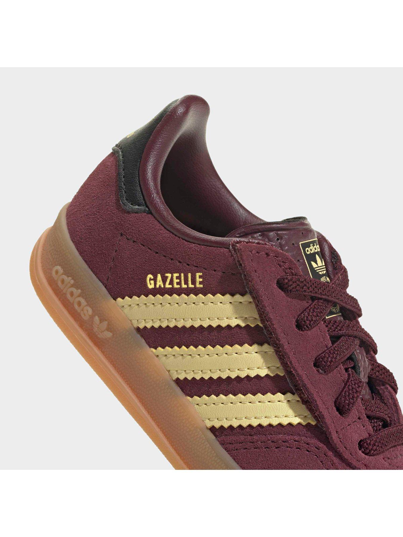 Image 6 of 7 of adidas Originals Infant Gazelle Trainers - Burgundy