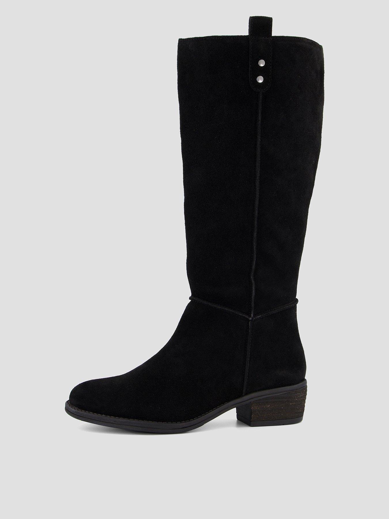 Image 1 of 8 of The Very Collection Real Suede Knee Boot