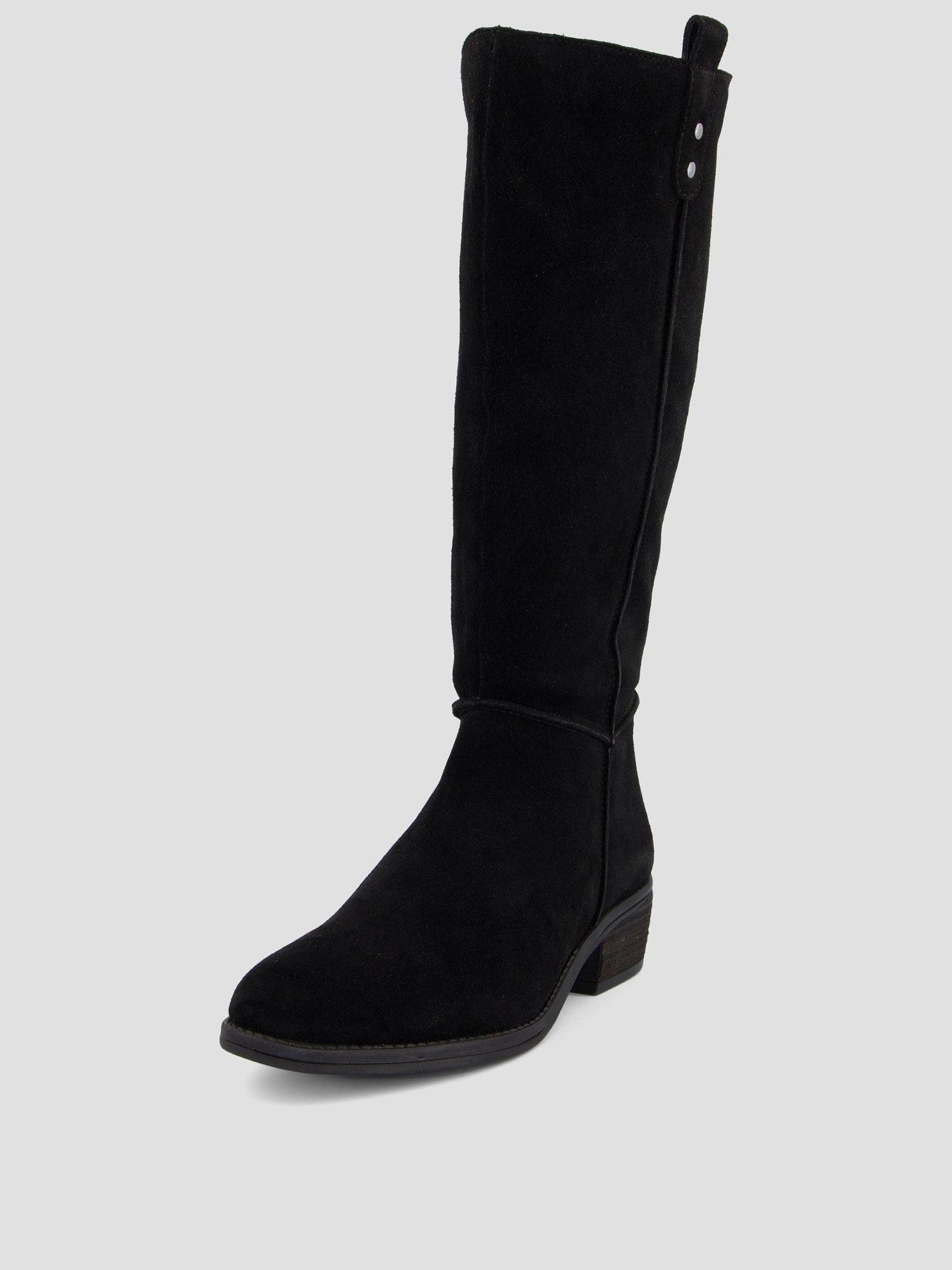 Image 2 of 8 of The Very Collection Real Suede Knee Boot