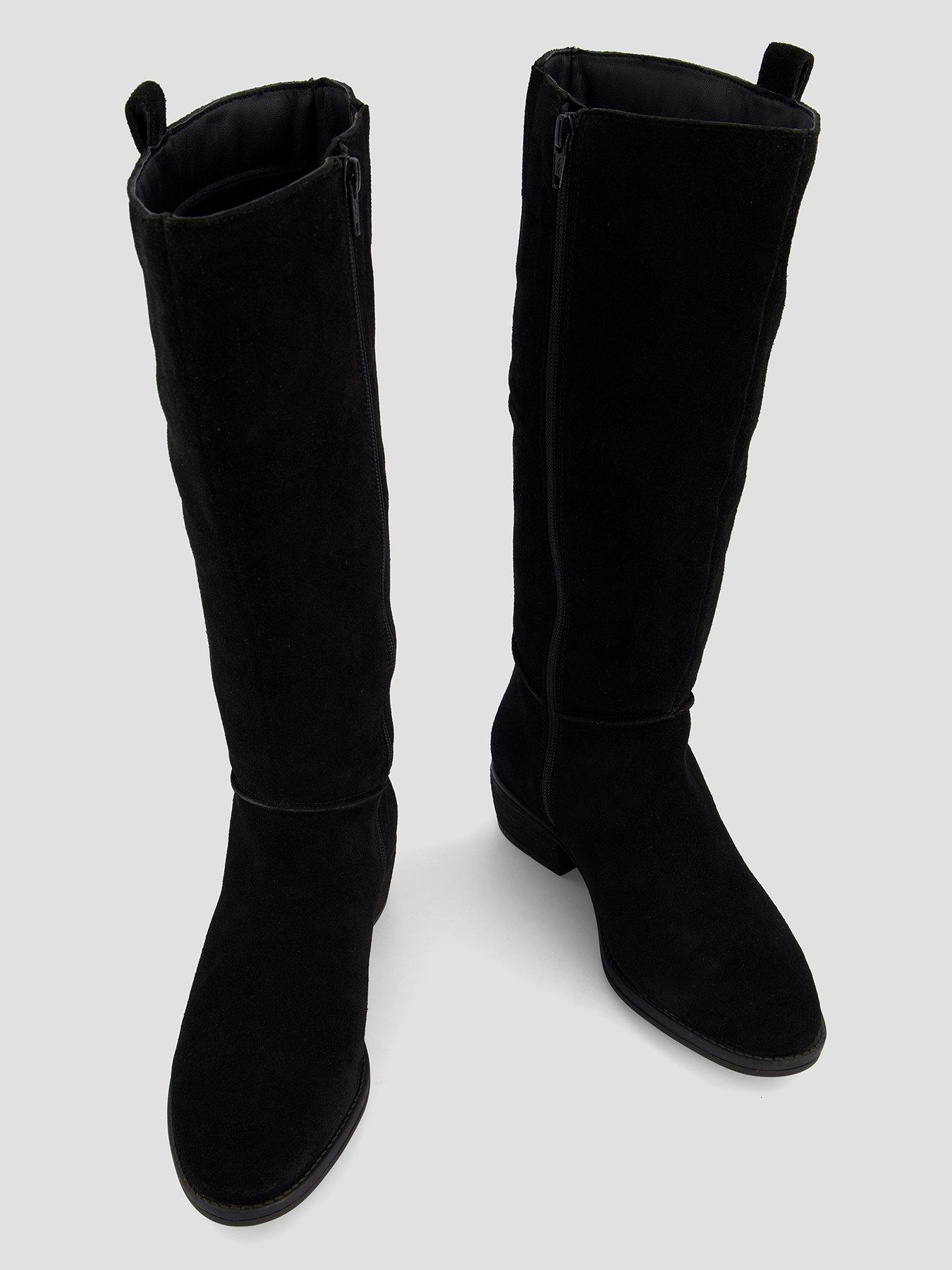 Image 4 of 8 of The Very Collection Real Suede Knee Boot