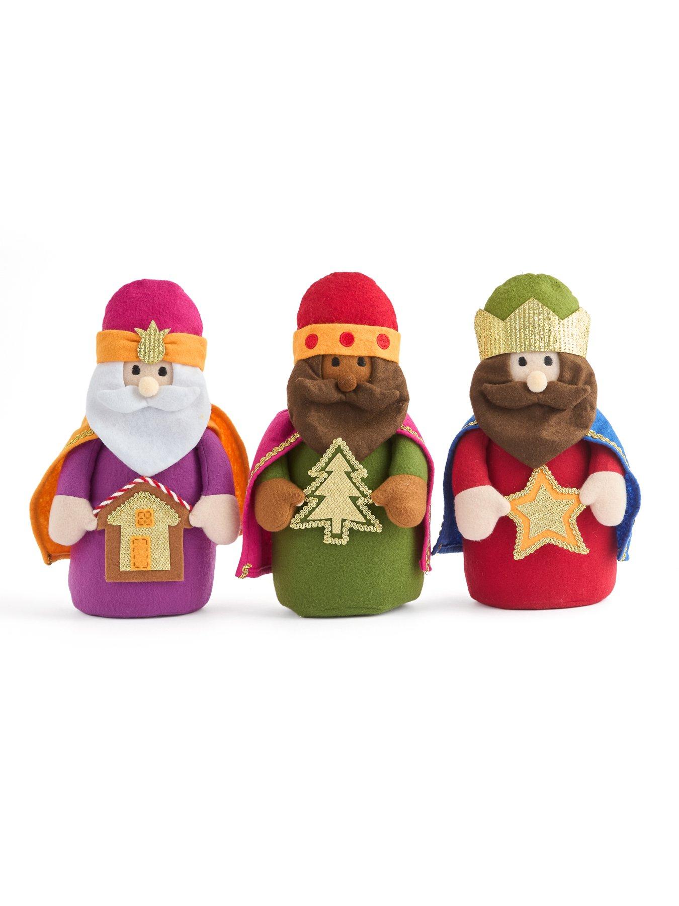 Image 2 of 7 of Three Kings Set of 3&nbsp;Wise Kings of The East Christmas Decorations