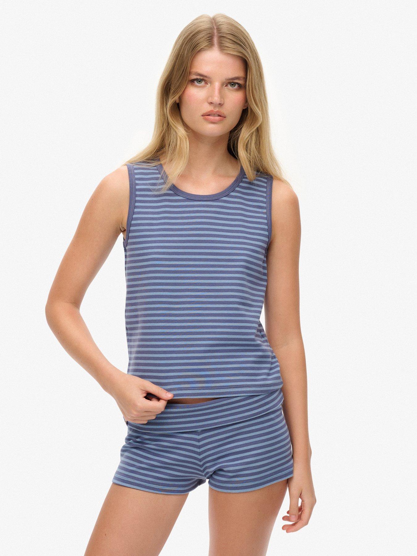 superdry-ath-ess-jersey-stripe-tank-top-navyfront