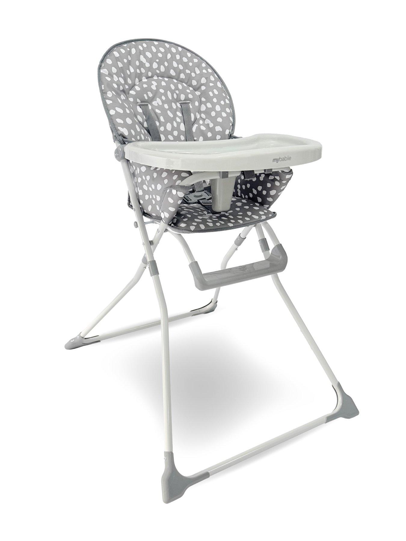 My Babiie MBHC1 Compact Highchair - Grey Dalmation