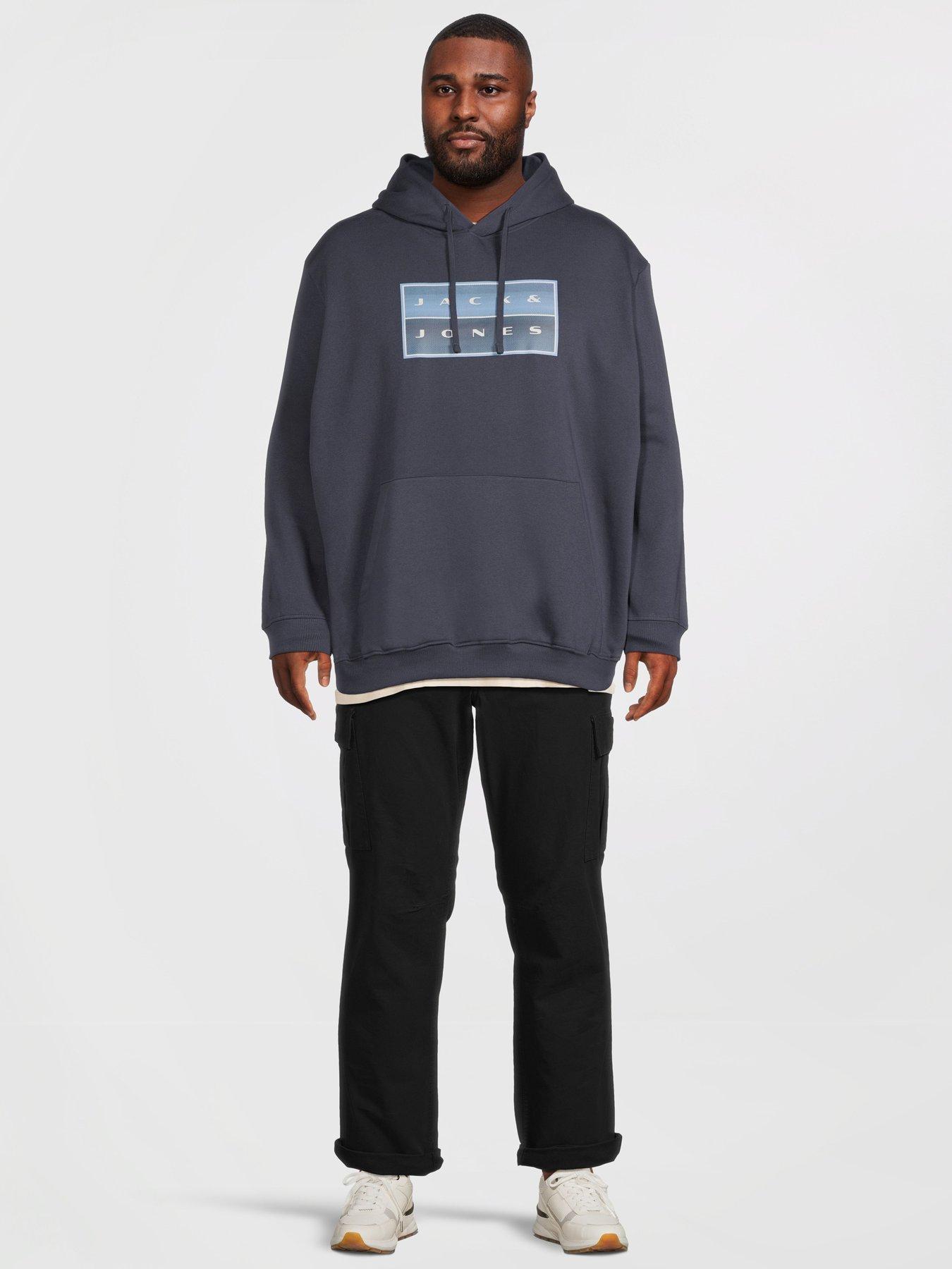 Image 3 of 5 of Jack & Jones Jack &amp; Jones Plus Fusion Box Hoodie