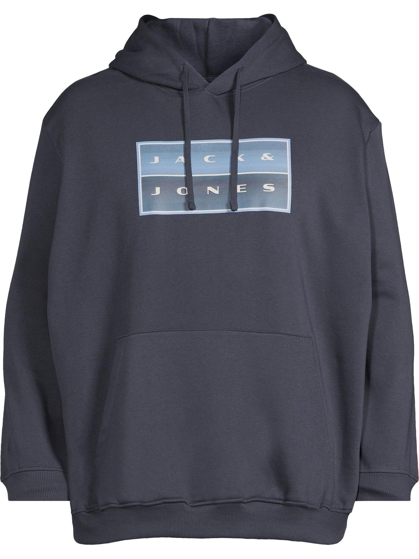 Image 5 of 5 of Jack & Jones Jack &amp; Jones Plus Fusion Box Hoodie