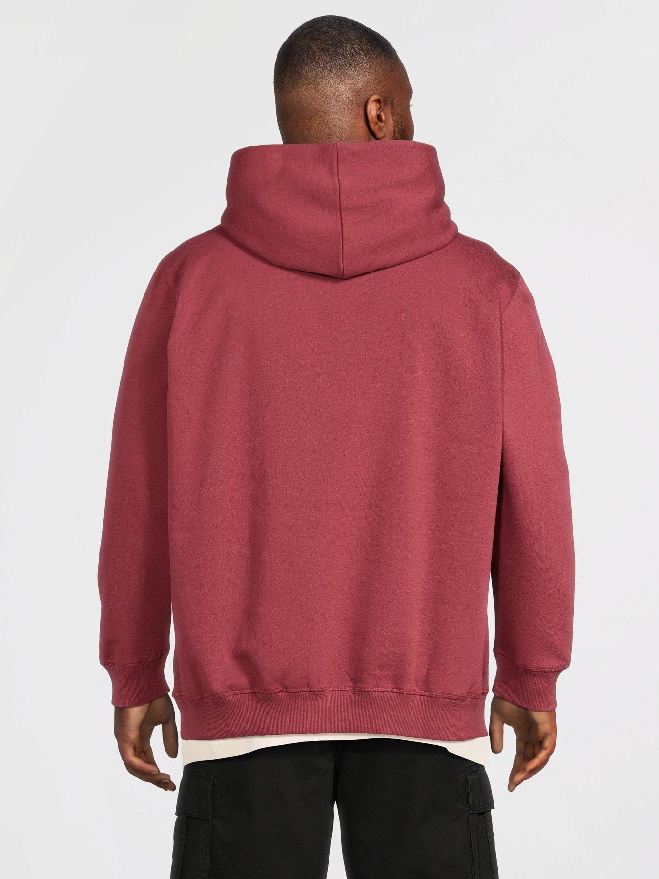 Image 2 of 5 of Jack & Jones Men's Plus Size Graphic Hoodie with Kangaroo Pocket - Chocolate Truffle