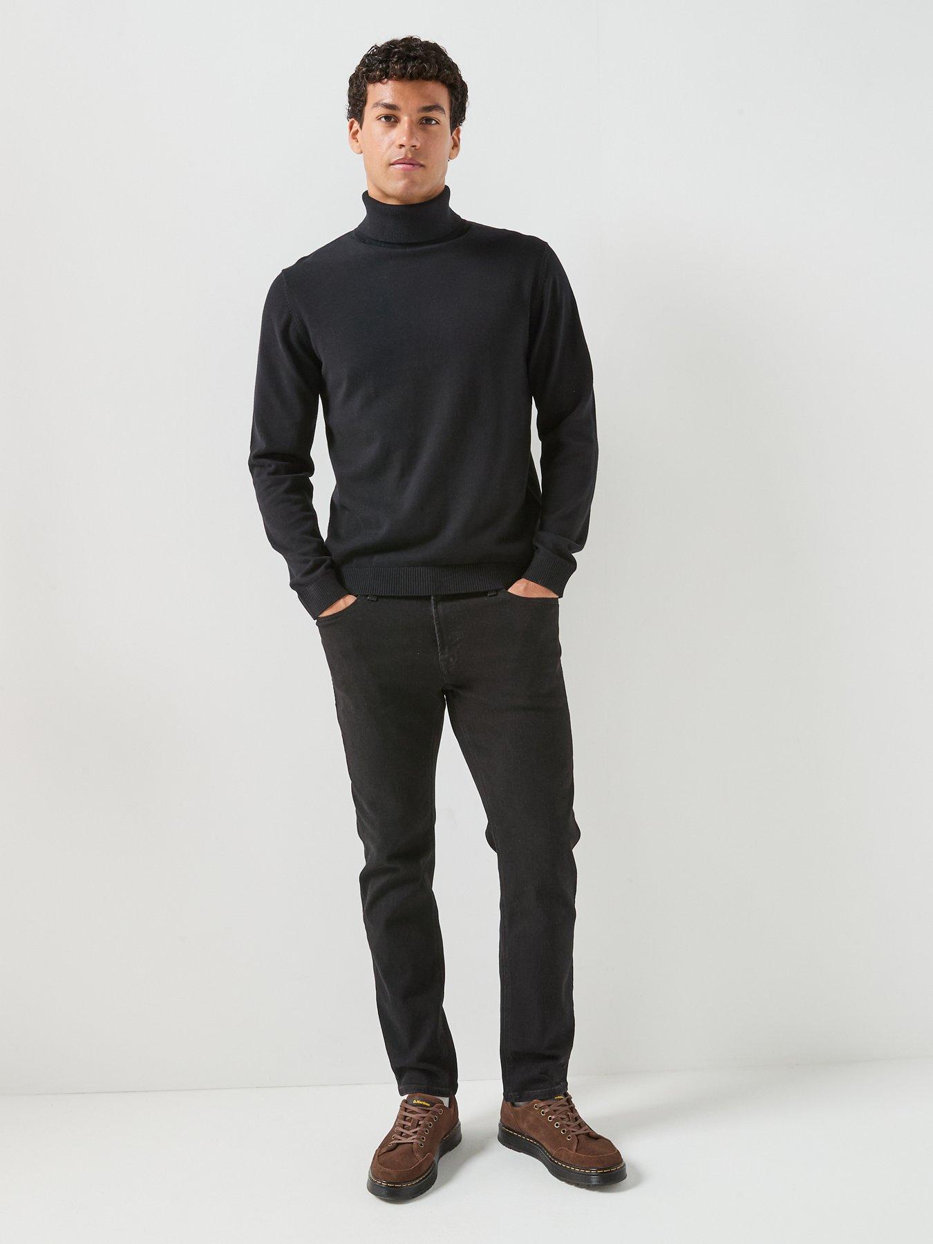 Image 5 of 5 of Jack & Jones Mike Tapered Fit Jeans - Black Denim