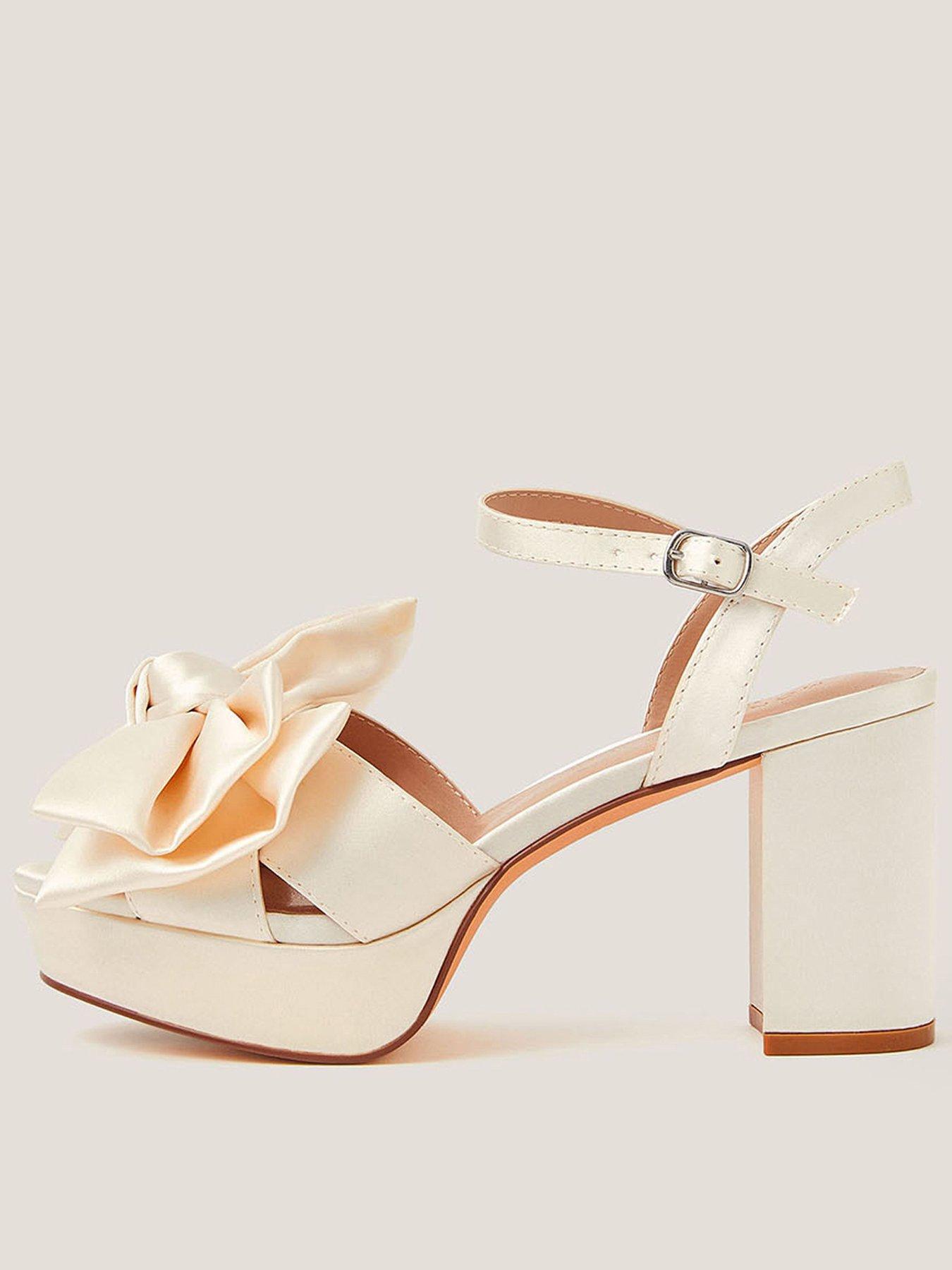 Monsoon Alan Satin Platform Heels