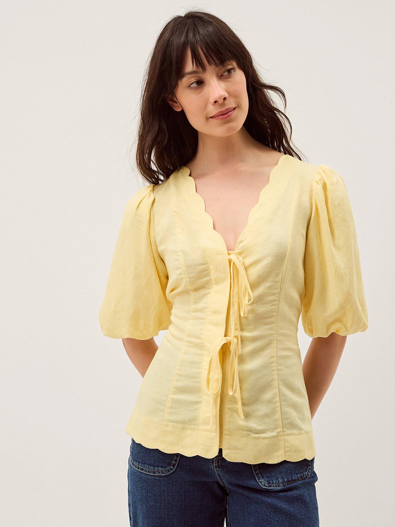 Monsoon Willow Tie Top