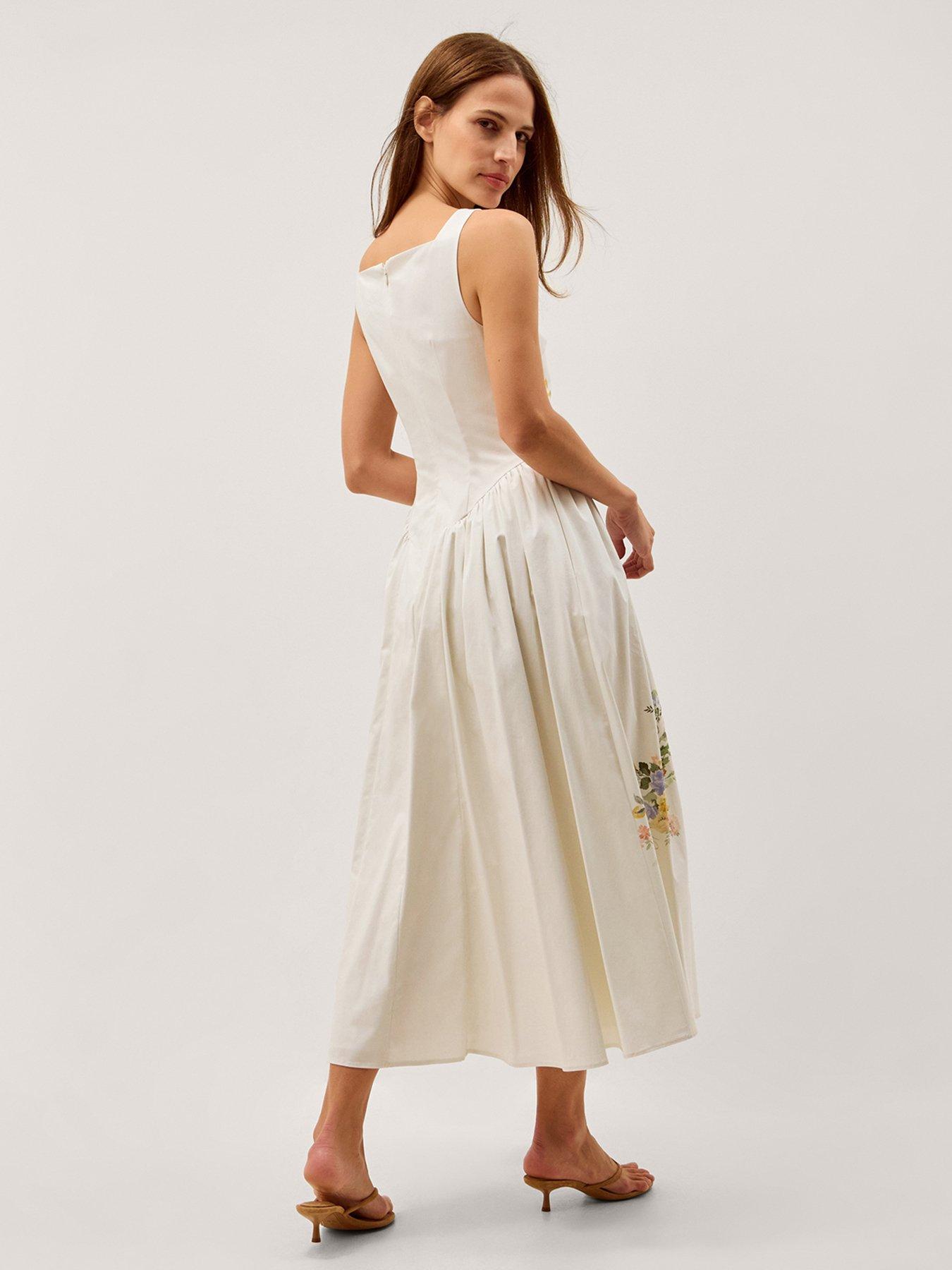 Image 2 of 5 of Monsoon Cindy Dress - Cream