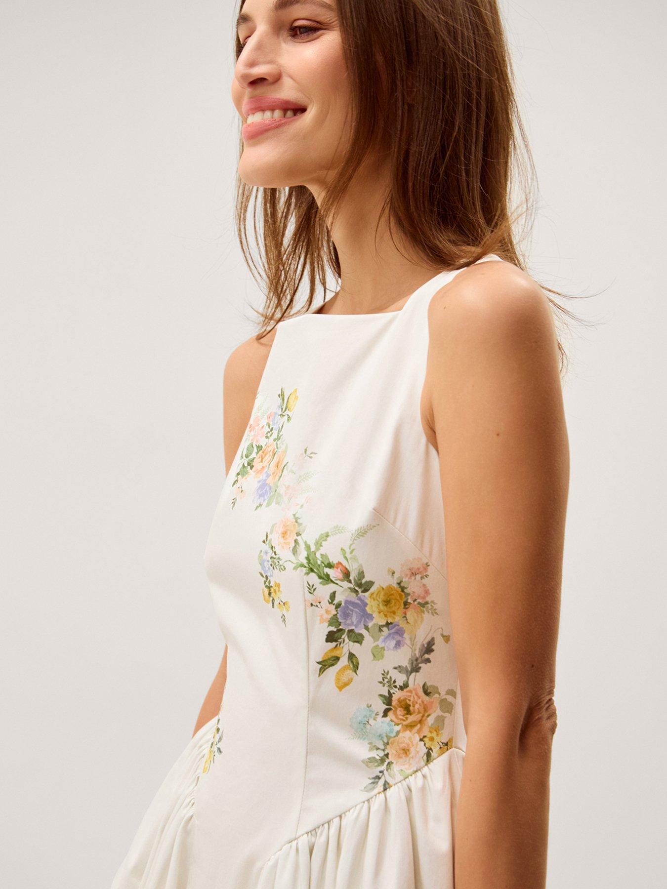 Image 3 of 5 of Monsoon Cindy Dress - Cream