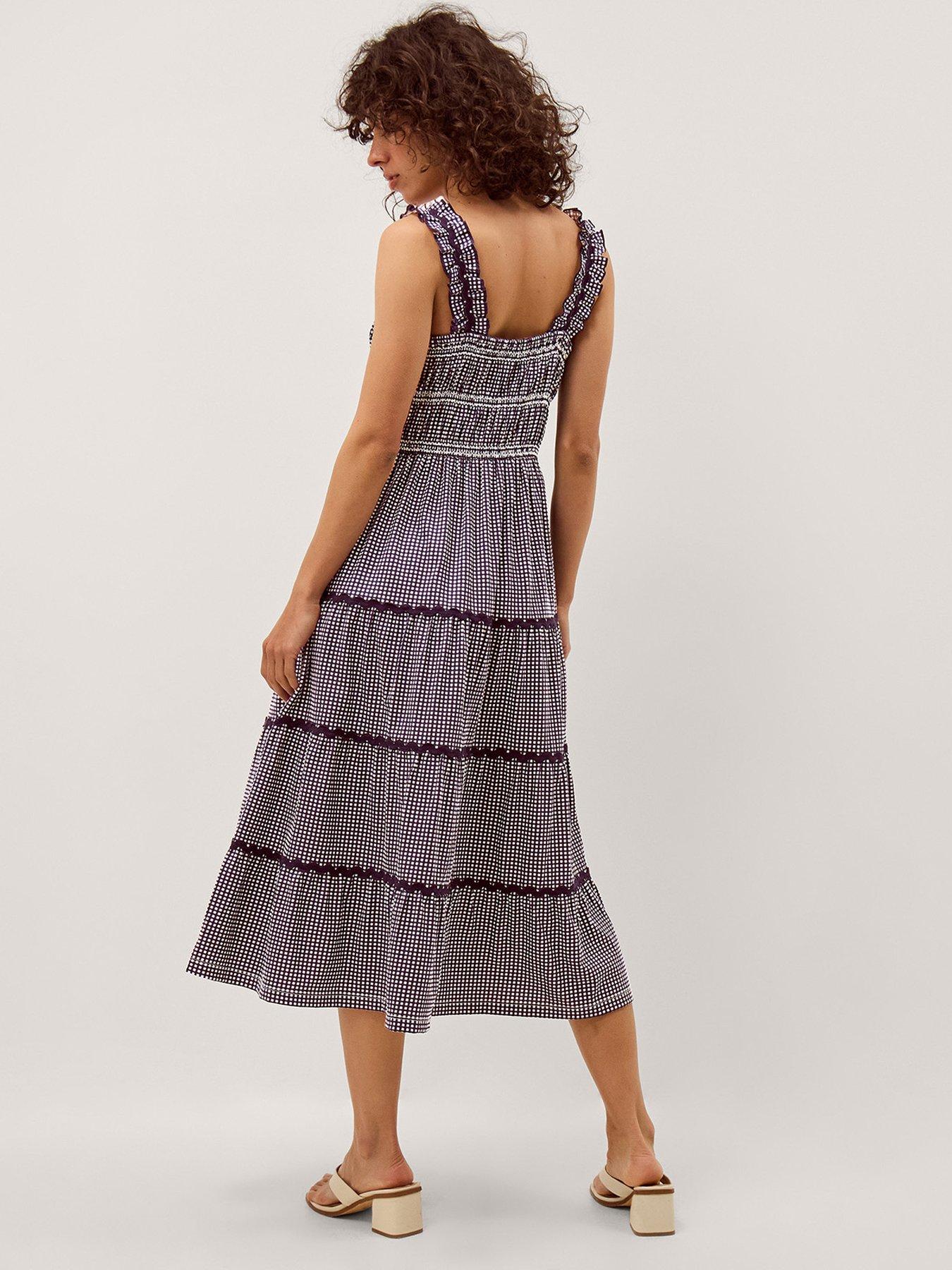 Image 2 of 4 of Monsoon Glori Gingham Jersey Dres
