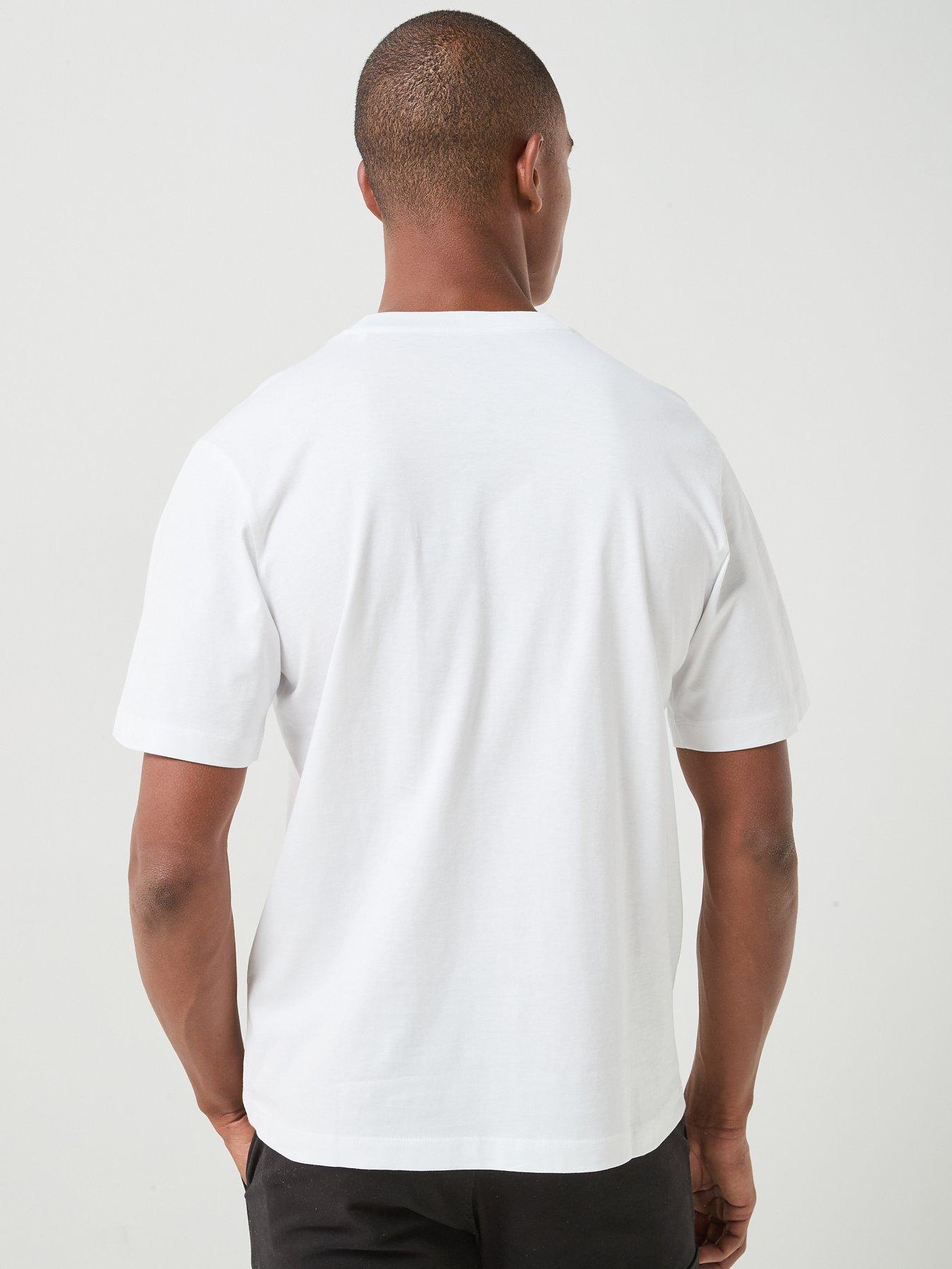 Image 2 of 6 of Jack & Jones Fusion Woven Pocket T-Shirt - Bright White