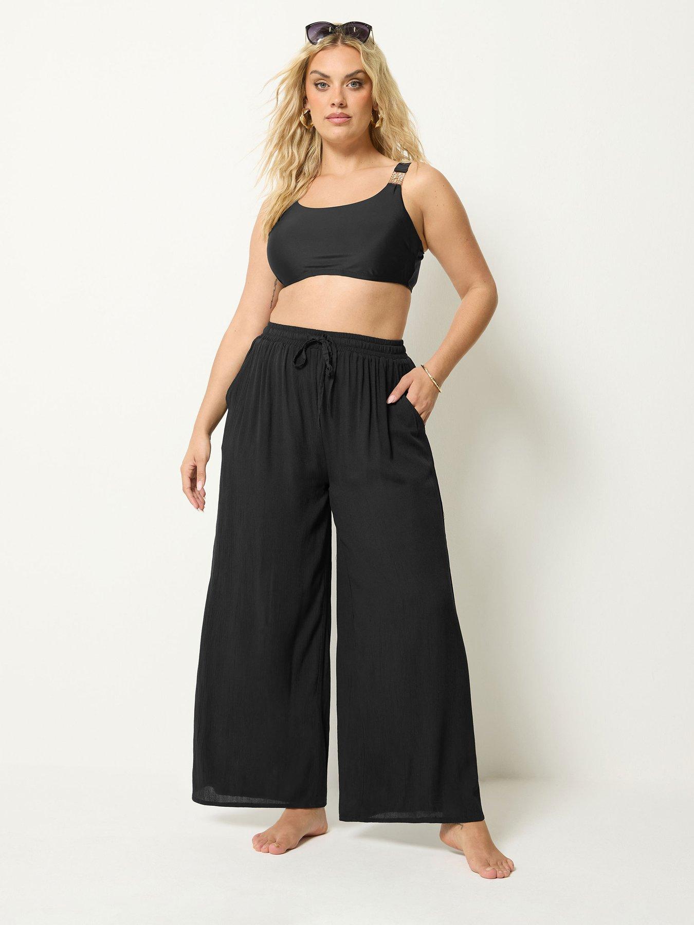 Yours Curve Crinkle Trouser