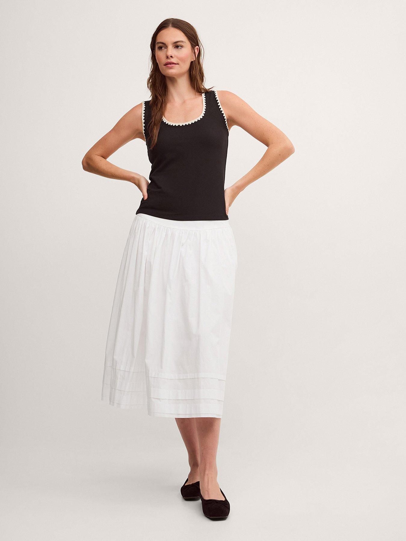 Image 3 of 5 of Monsoon Teri Trim Jersey Cami - Black