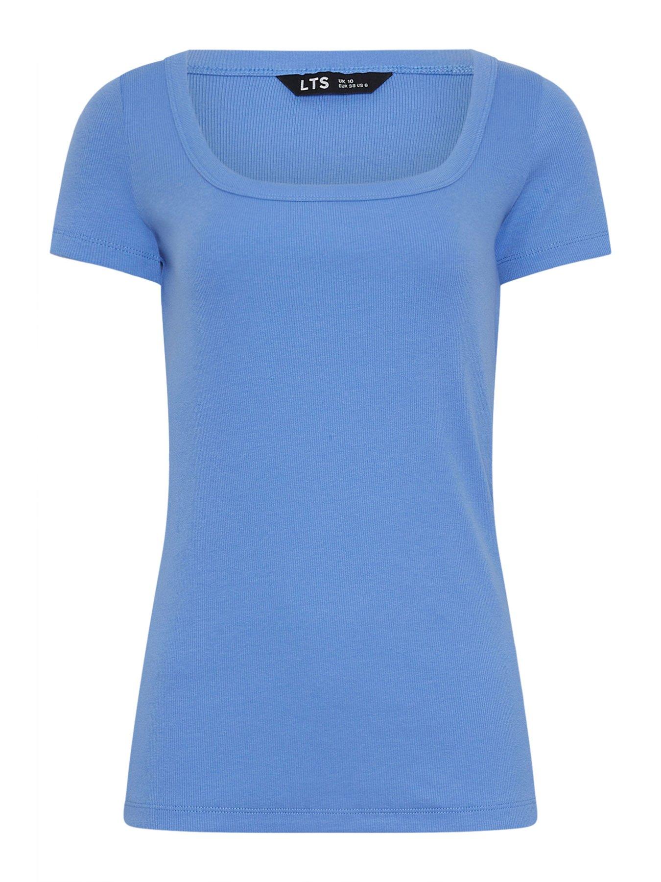 Image 5 of 5 of Long Tall Sally Tall Square Neck Rib T-shirt