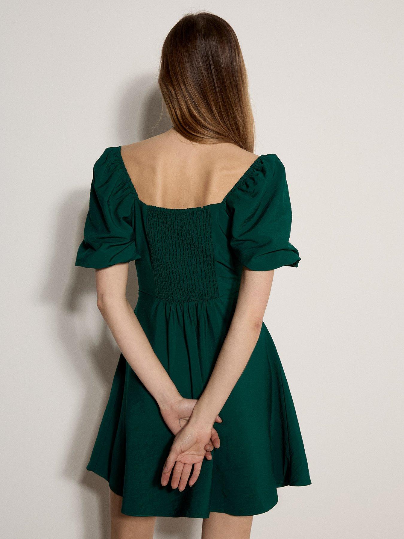 apricot-fit-flare-volume-slv-mini-dressstillFront