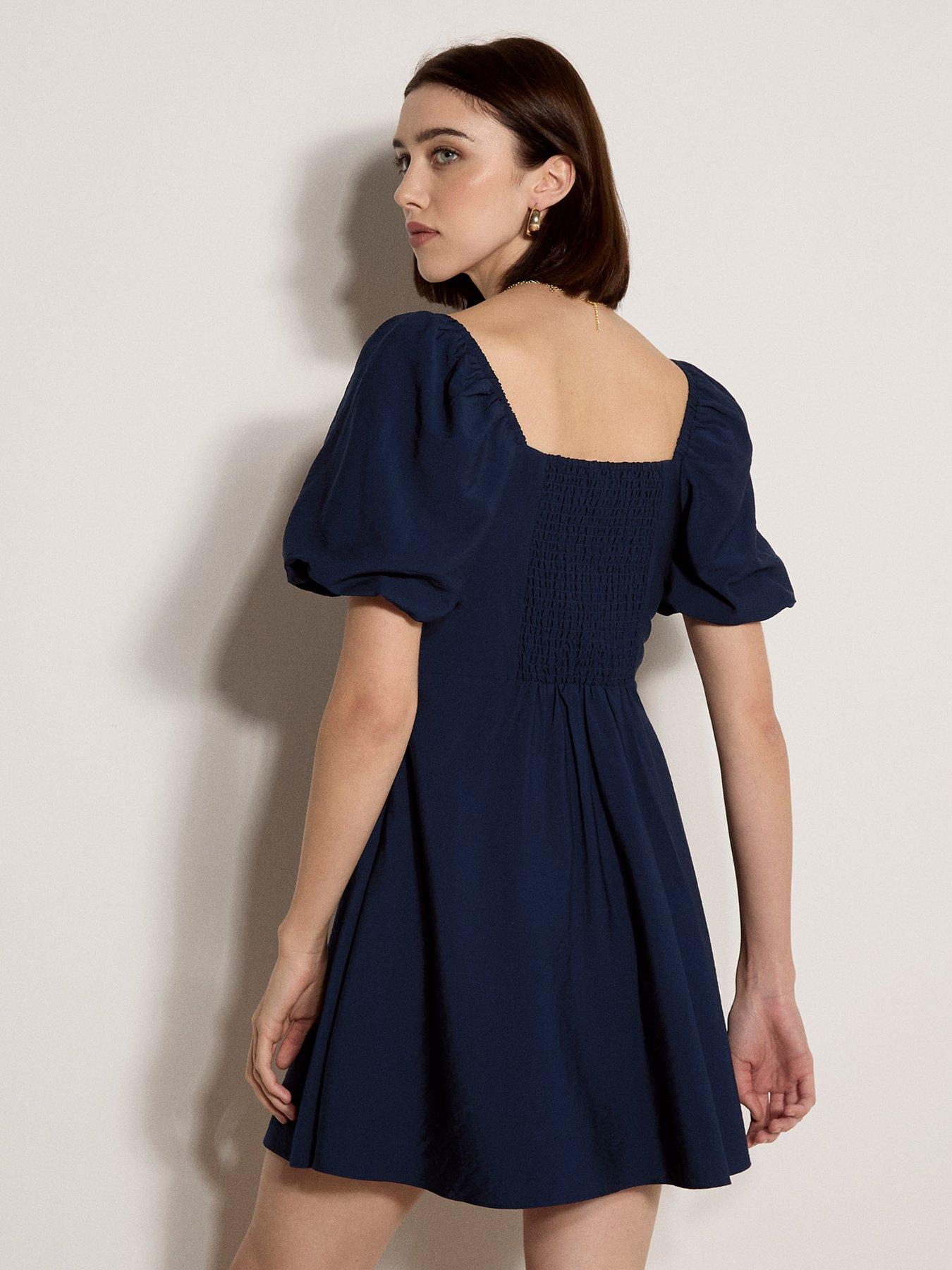 apricot-fit-flare-volume-slv-mini-dressstillFront