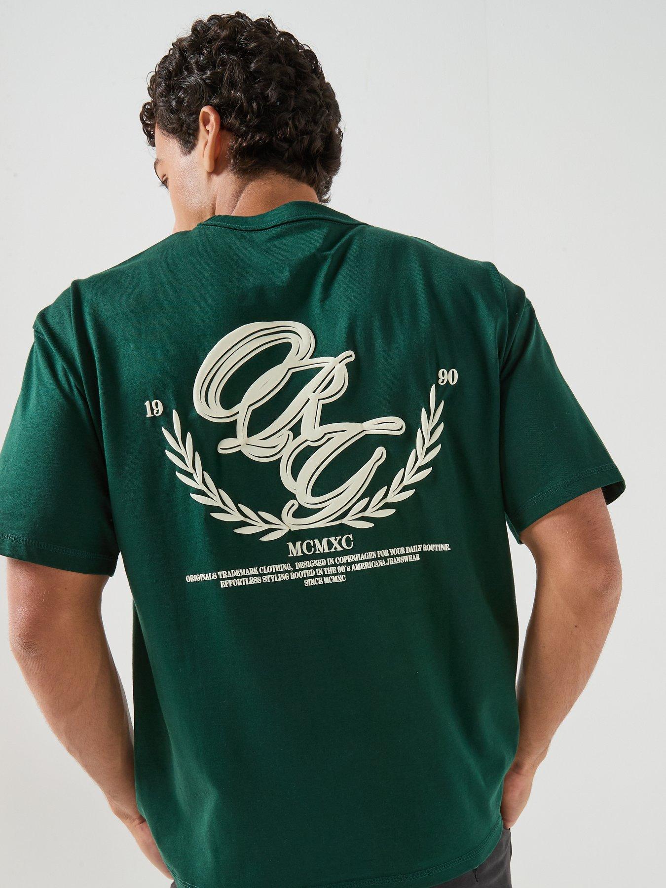 Image 2 of 5 of Jack & Jones Backprintet T-Shirt - Pine Grove Green