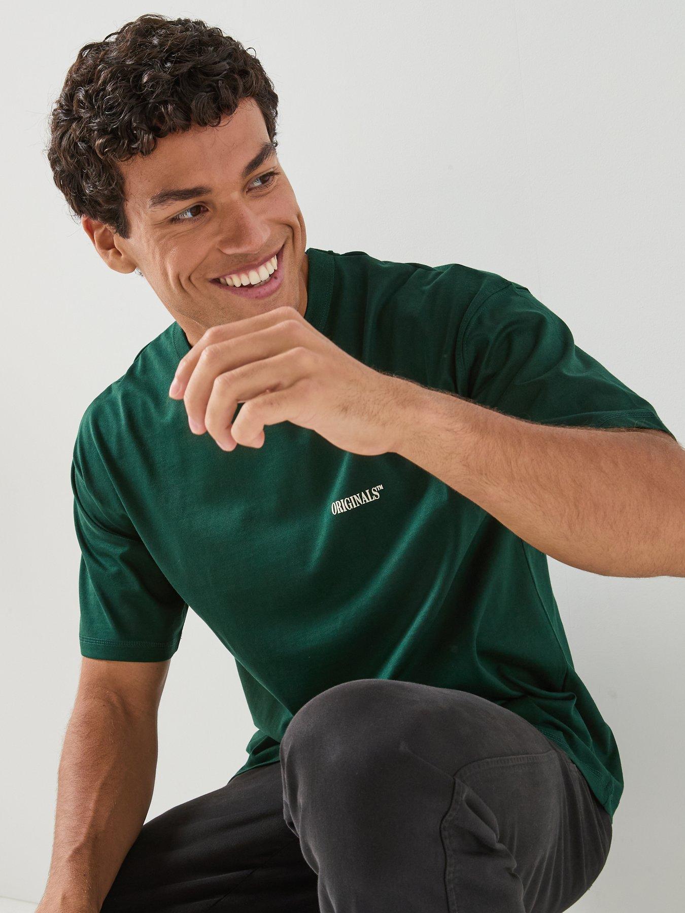 Image 5 of 5 of Jack & Jones Backprintet T-Shirt - Pine Grove Green