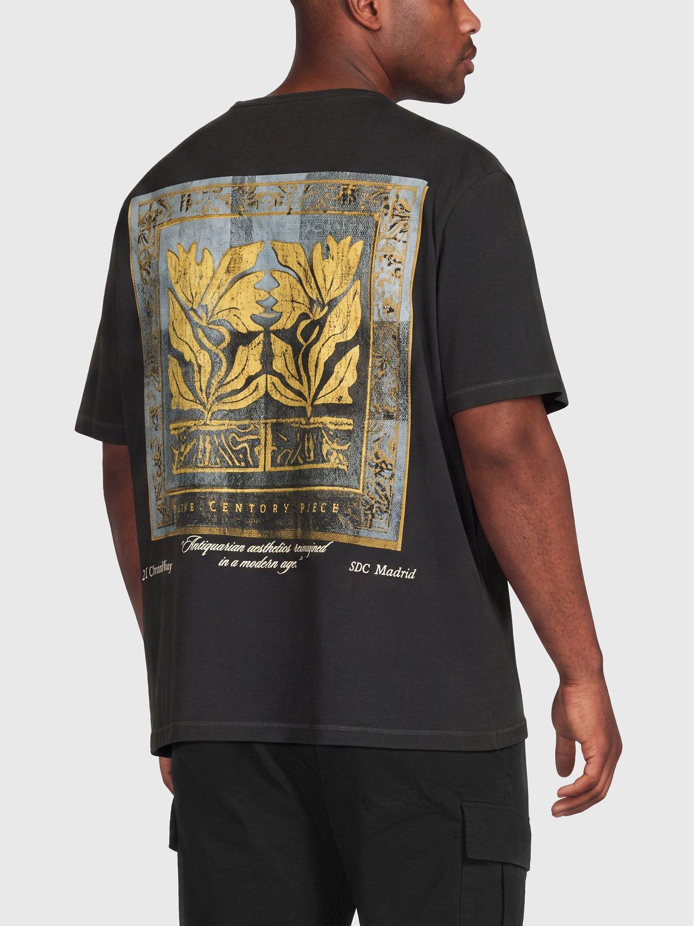Image 1 of 5 of Jack & Jones Jack &amp; Jones Plus Salamanco Back Graphic T-Shirt