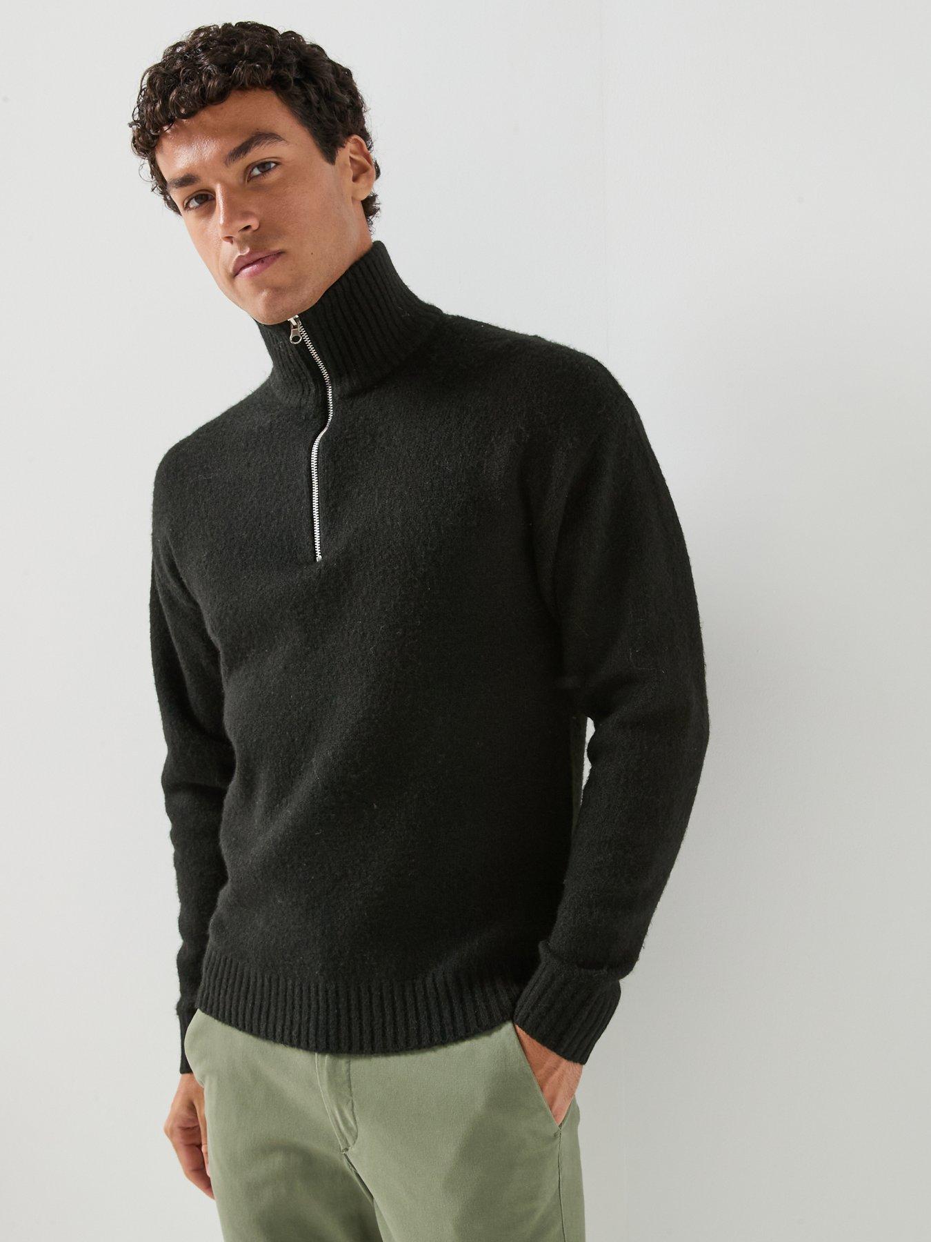 Image 1 of 5 of Jack & Jones Jack &amp; Jones Soho Ollie Half Zip Knitted Jumper