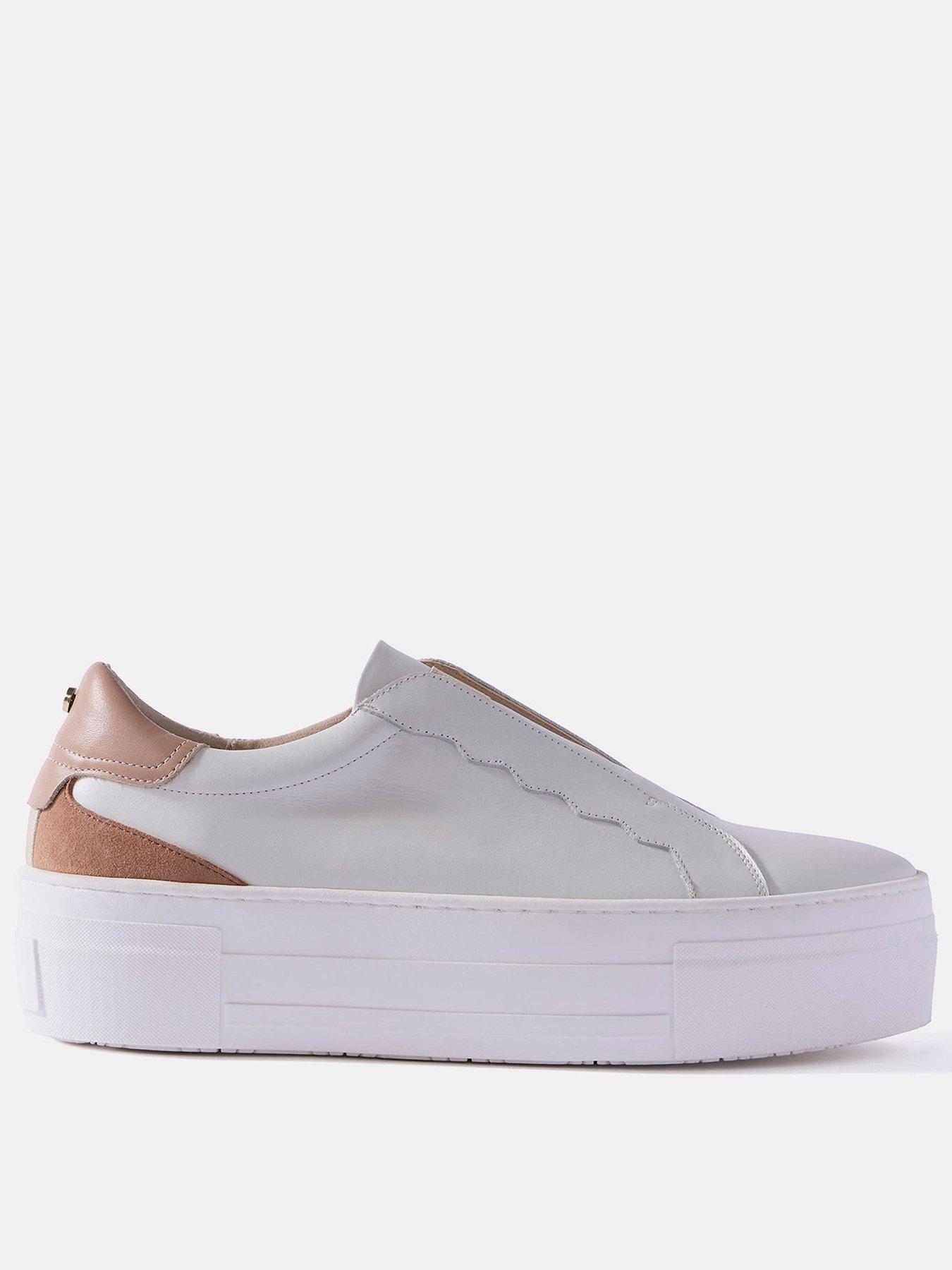 Mint Velvet Ellie Ivory Platform Trainer
