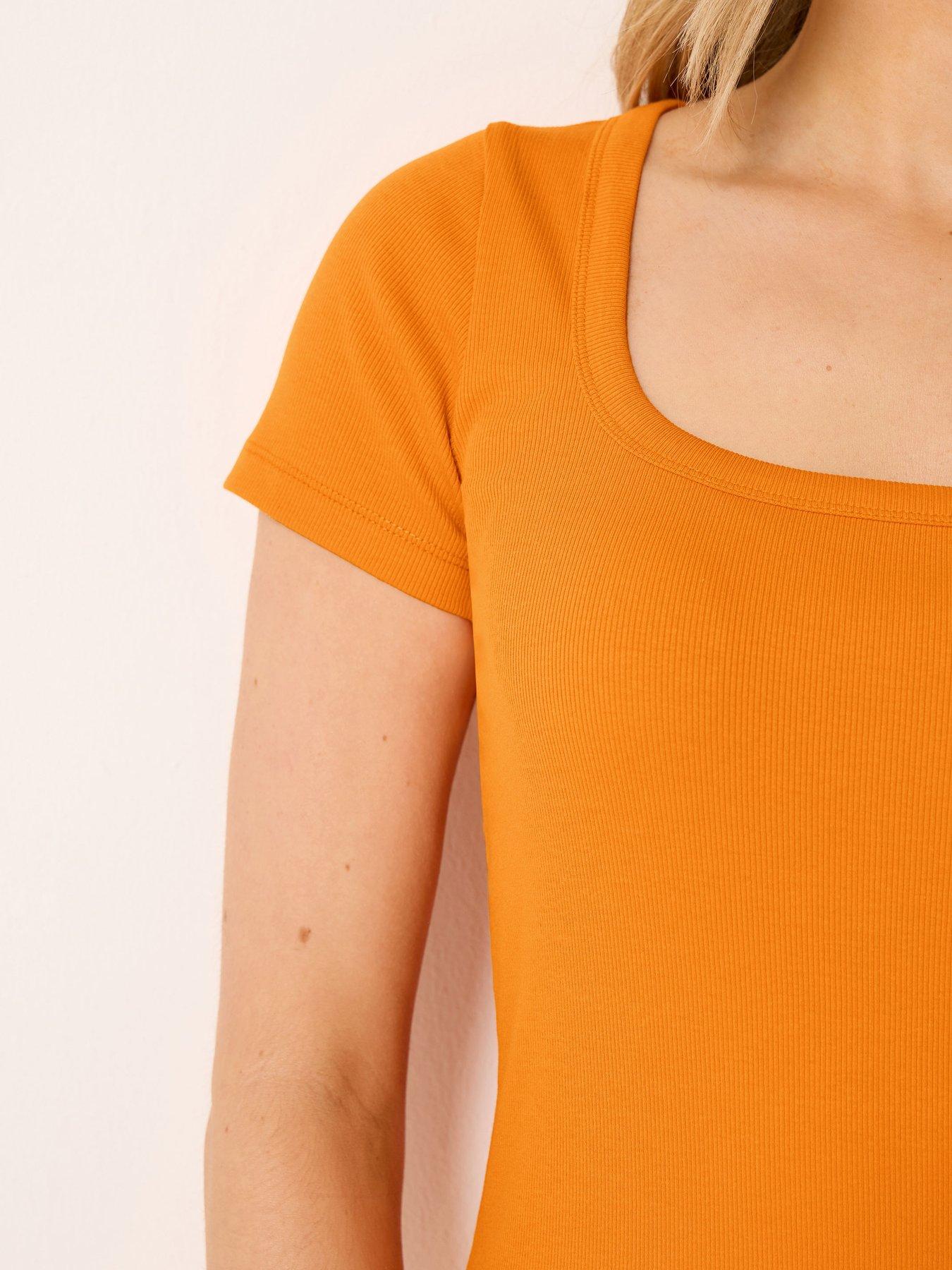 Image 4 of 5 of Long Tall Sally Tall Square Neck Rib T-shirt
