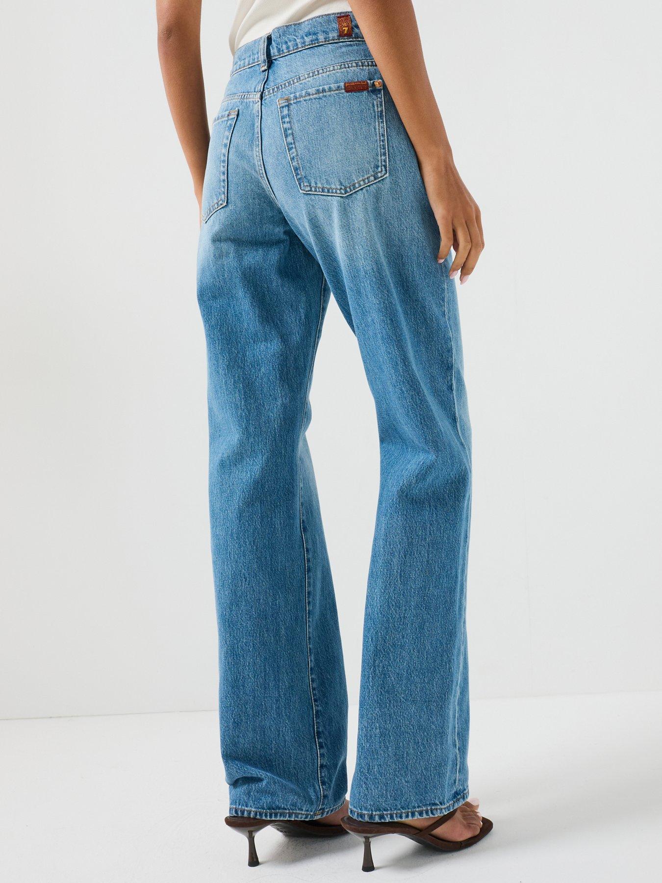 Image 2 of 6 of 7 FOR ALL MANKIND Rigid Tess Straight Leg&nbsp;Jeans - Skyfrost Blue