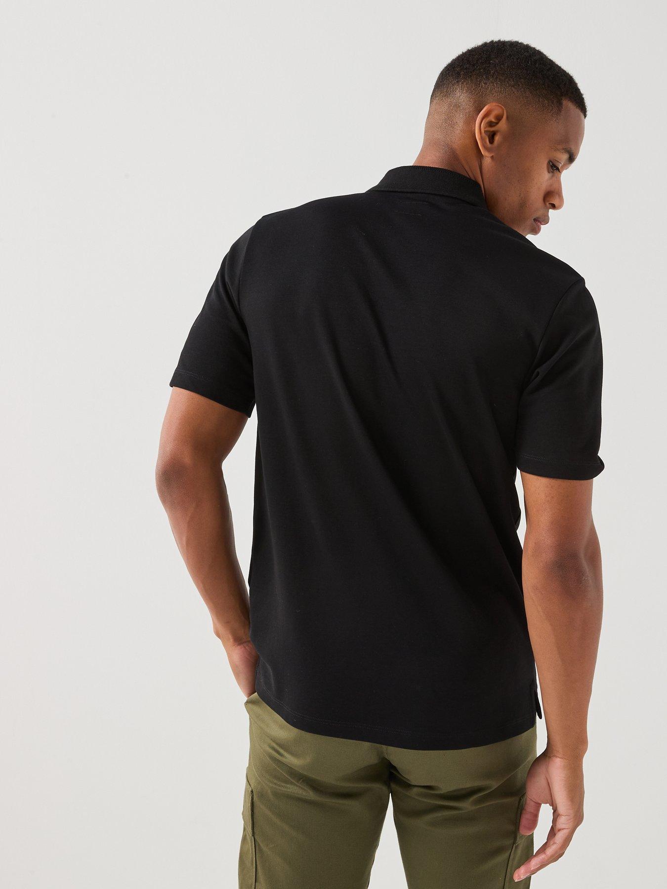 Image 2 of 6 of Jack & Jones Premium Ethan Zip Polo Shirt - Black