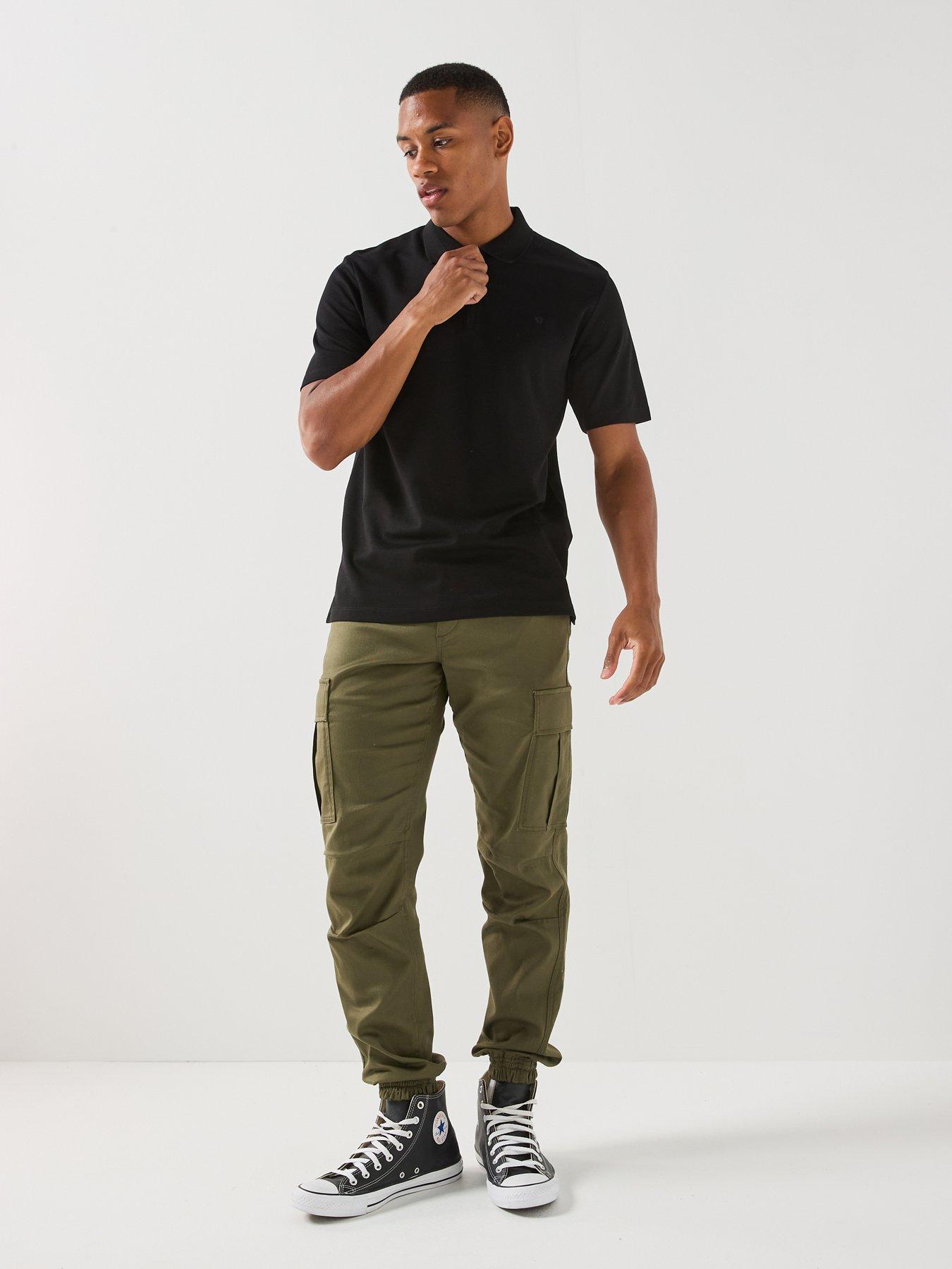 Image 3 of 6 of Jack & Jones Premium Ethan Zip Polo Shirt - Black