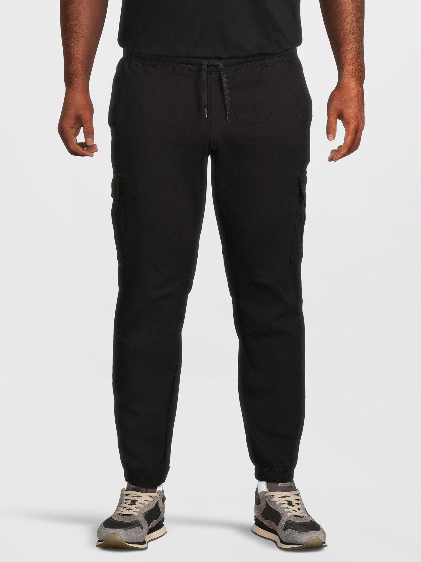 Image 1 of 5 of Jack & Jones Plus Kane Dylan Cuffed Cargo Pants - Black