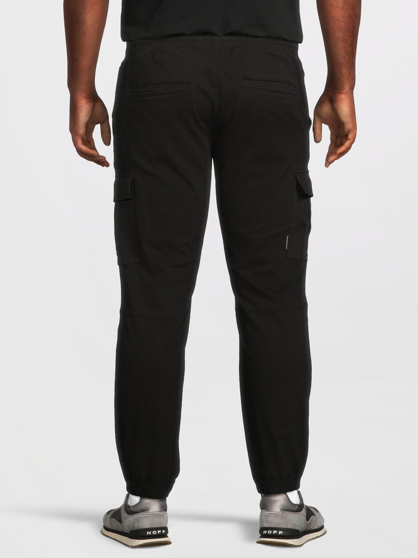 Image 2 of 5 of Jack & Jones Plus Kane Dylan Cuffed Cargo Pants - Black