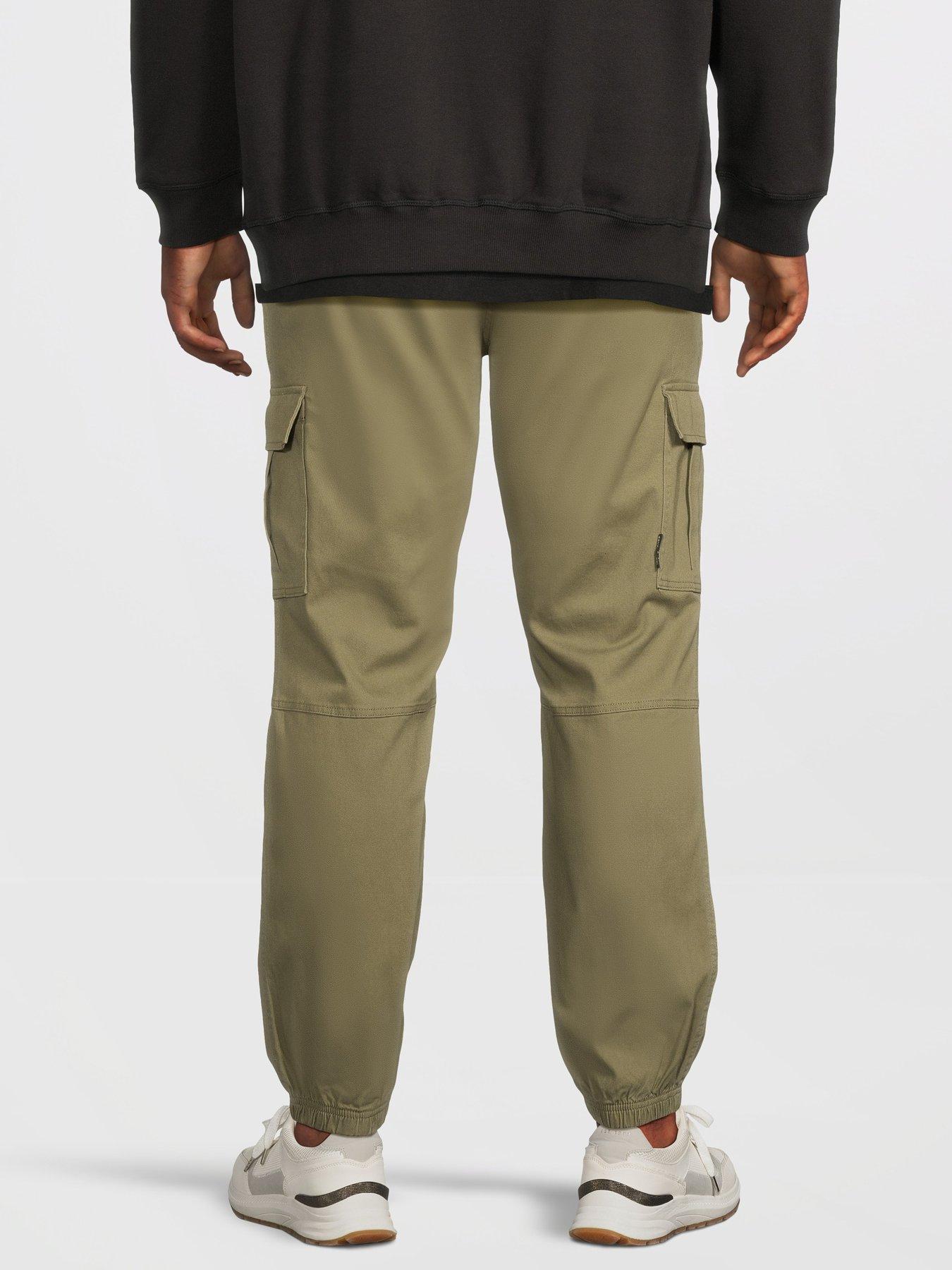 Image 2 of 5 of Jack & Jones Plus Kane Dylan Cuffed Cargo Pants - Dark Green