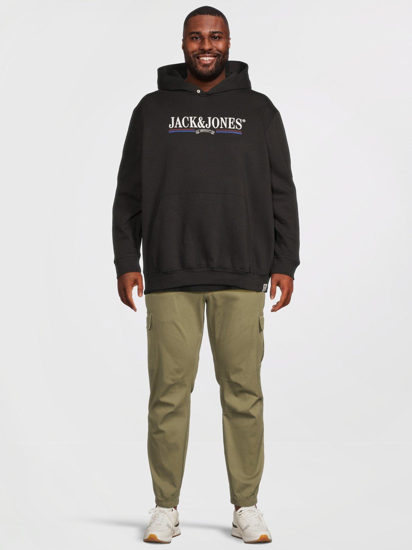 Image 3 of 5 of Jack & Jones Plus Kane Dylan Cuffed Cargo Pants - Dark Green