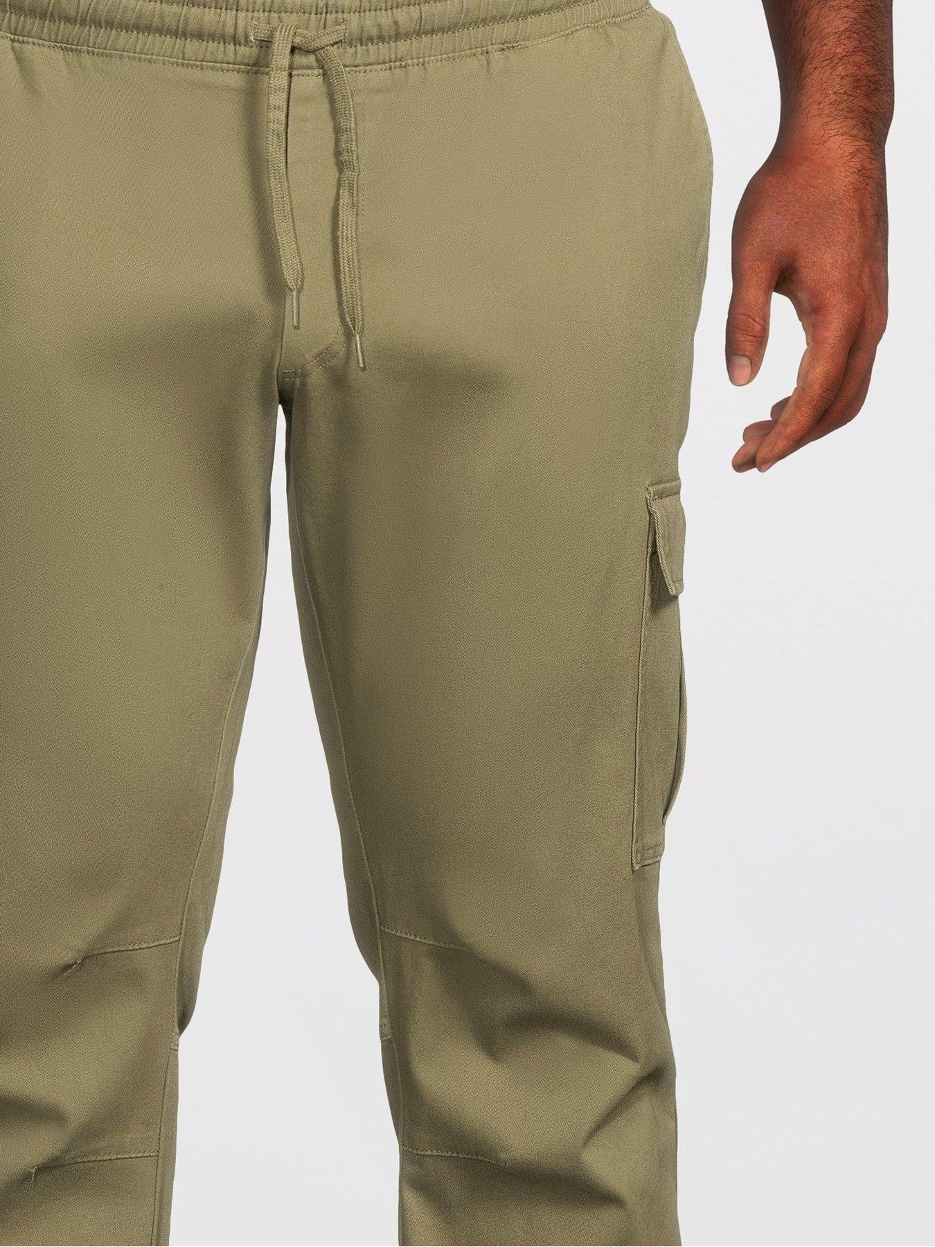 Image 4 of 5 of Jack & Jones Plus Kane Dylan Cuffed Cargo Pants - Dark Green