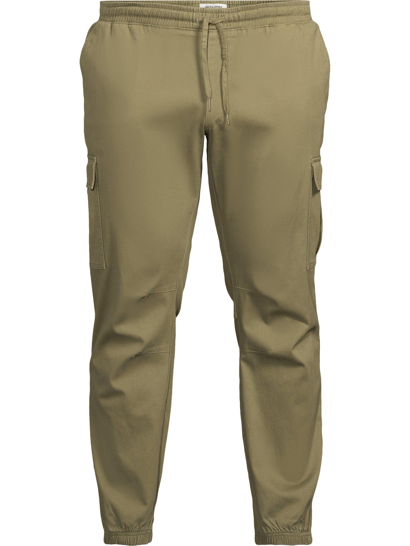 Image 5 of 5 of Jack & Jones Plus Kane Dylan Cuffed Cargo Pants - Dark Green