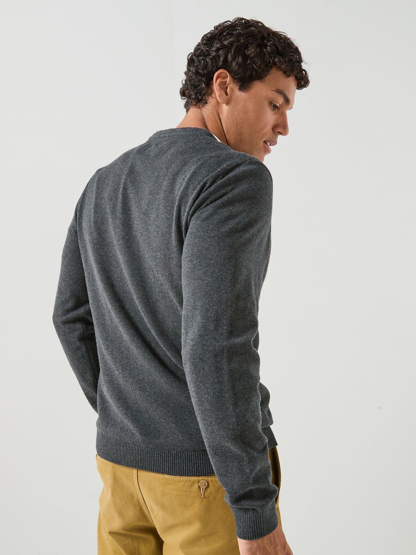 Image 2 of 6 of Jack & Jones Men's Basic Crew Neck Knitted Jumper - Dark Grey