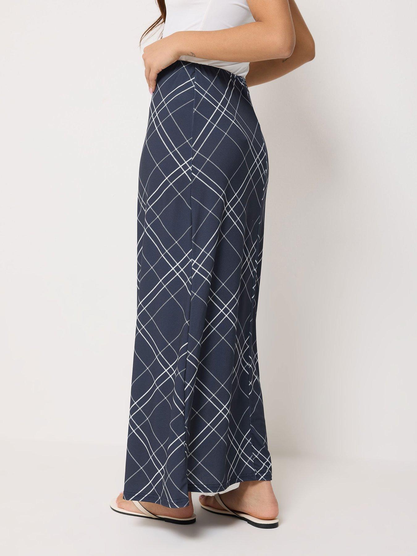 pixiegirl-petite-maxi-check-skirtstillFront