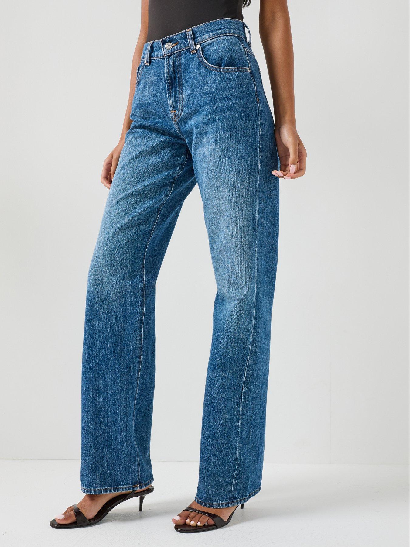 7 FOR ALL MANKIND Rigid Tess Trouser In Darkwind - Blue