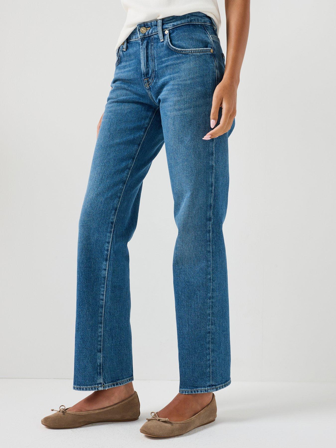 7 FOR ALL MANKIND Calie Straight Jeans - Blue