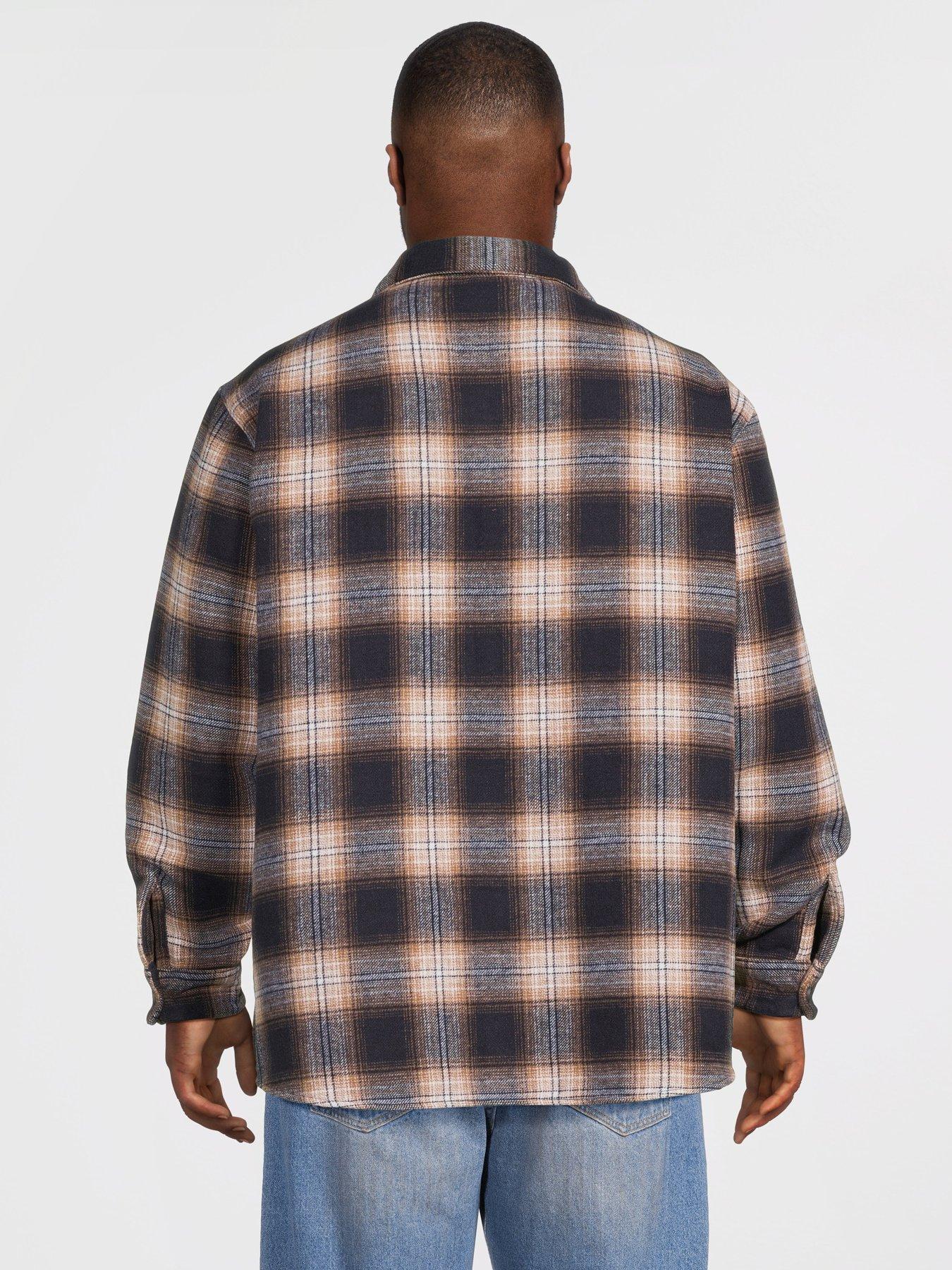 Image 2 of 5 of Jack & Jones Men's Plus Soho Ollie Long Sleeve Overshirt - Navy Blazer