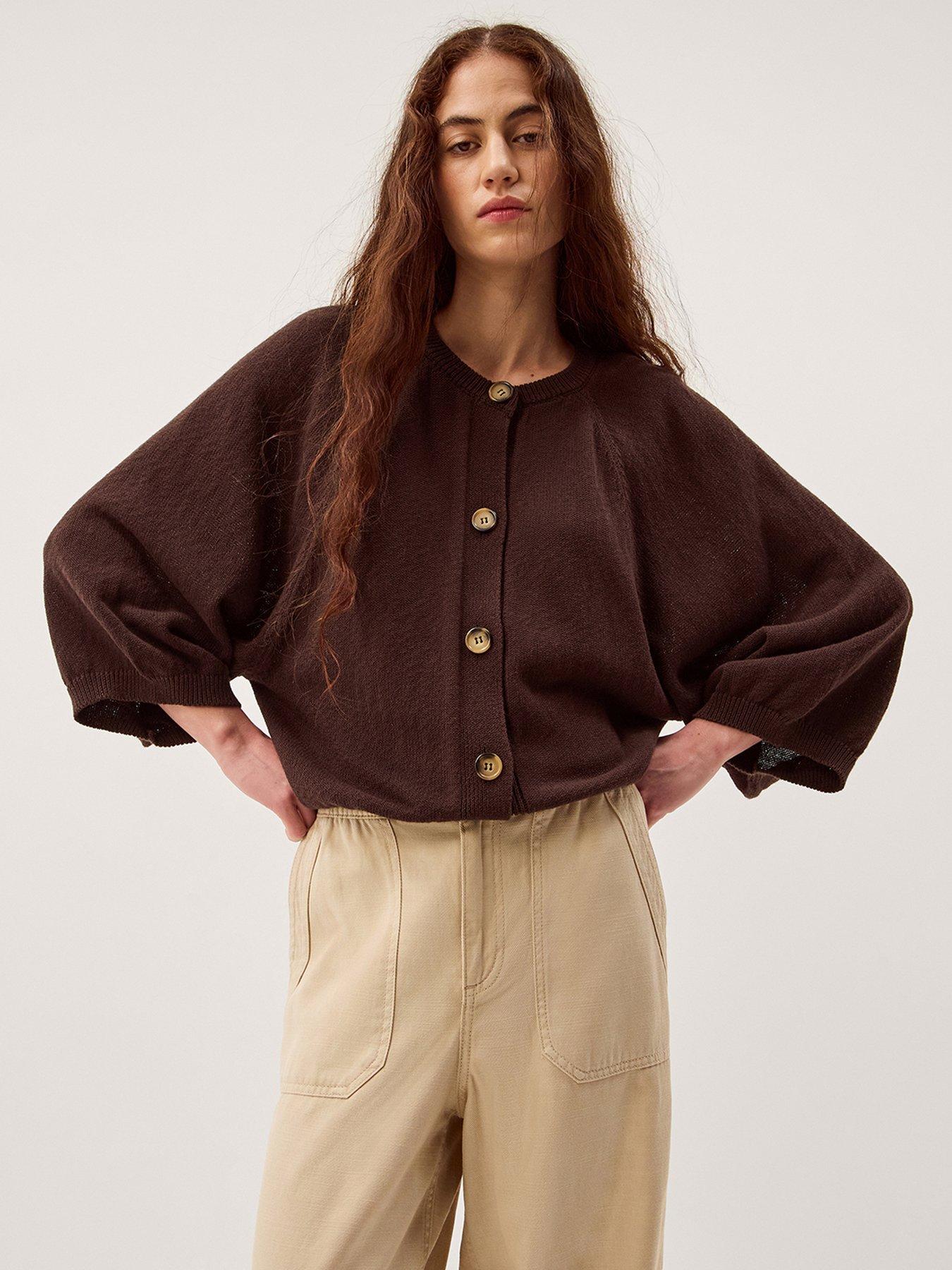 monsoon-caryn-cotton-cardigan-brownfront