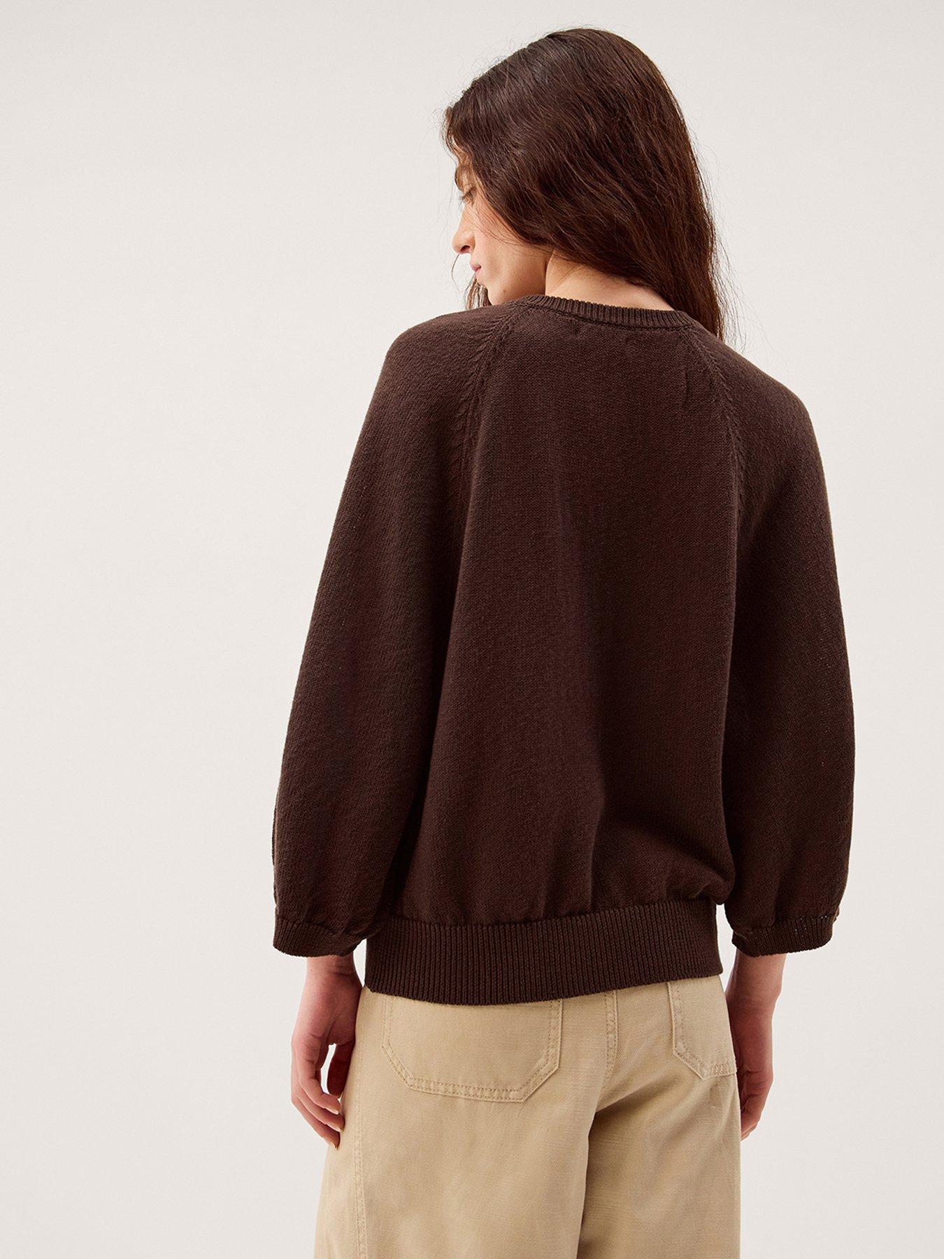 monsoon-caryn-cotton-cardigan-brownstillFront