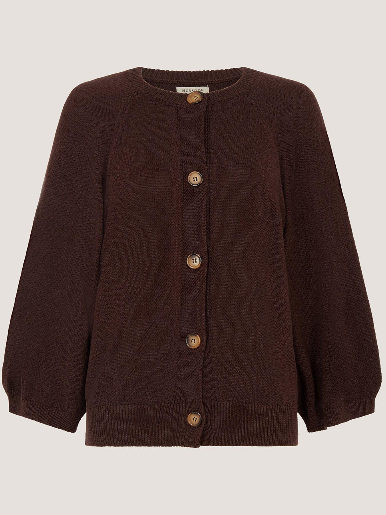monsoon-caryn-cotton-cardigan-browndetail
